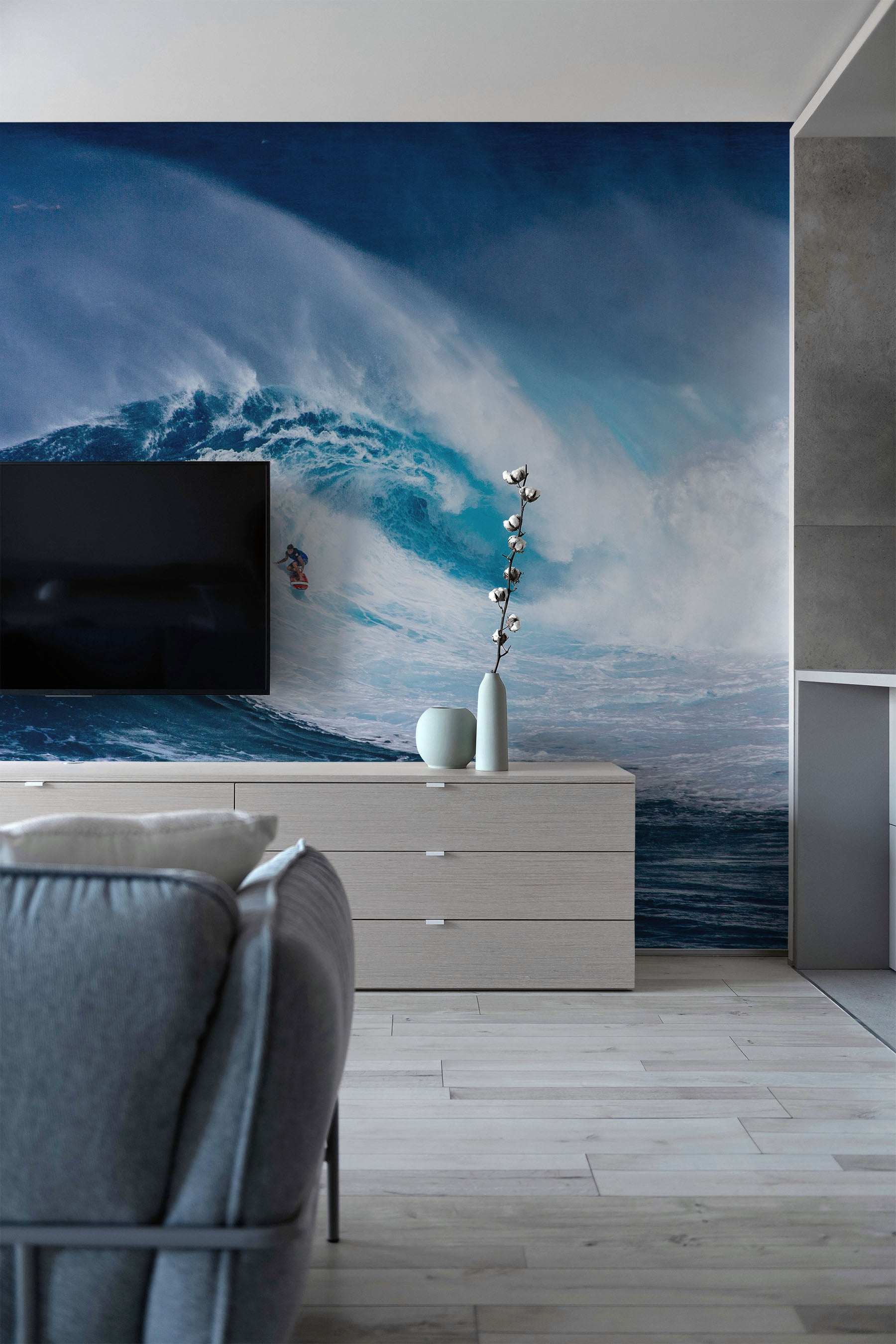 High Wave Surf Wall Mural