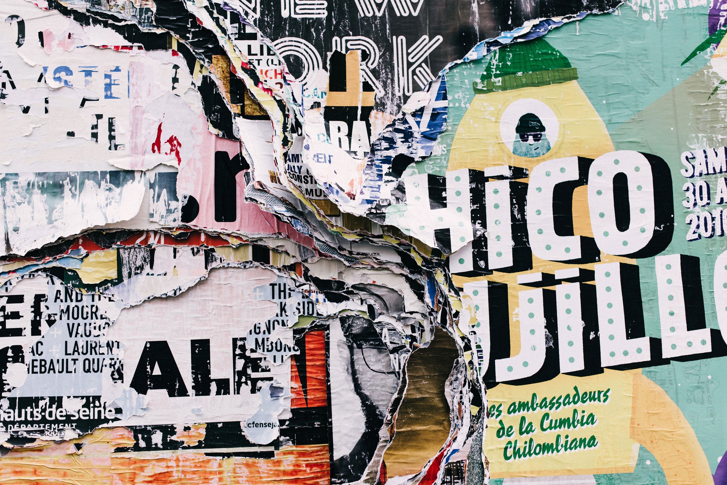 Layered Torn Posters