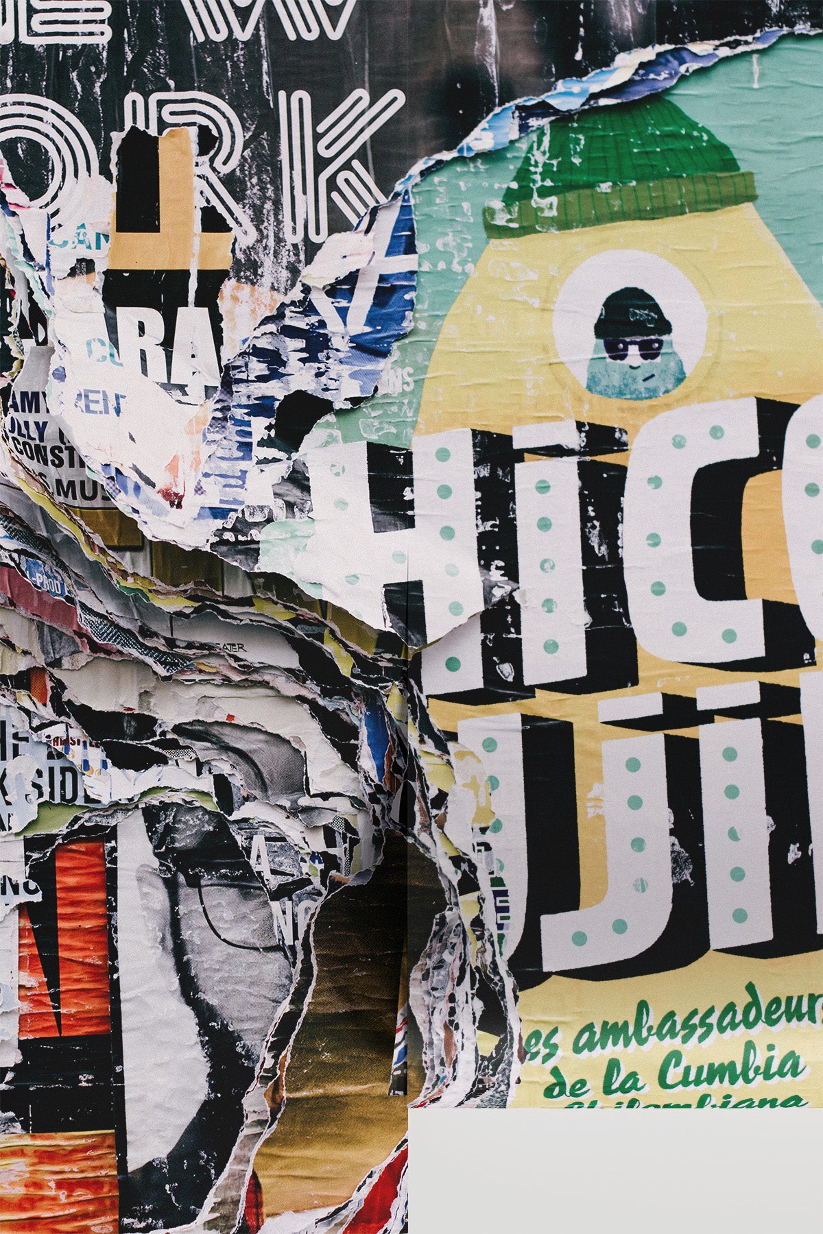 Layered Torn Posters