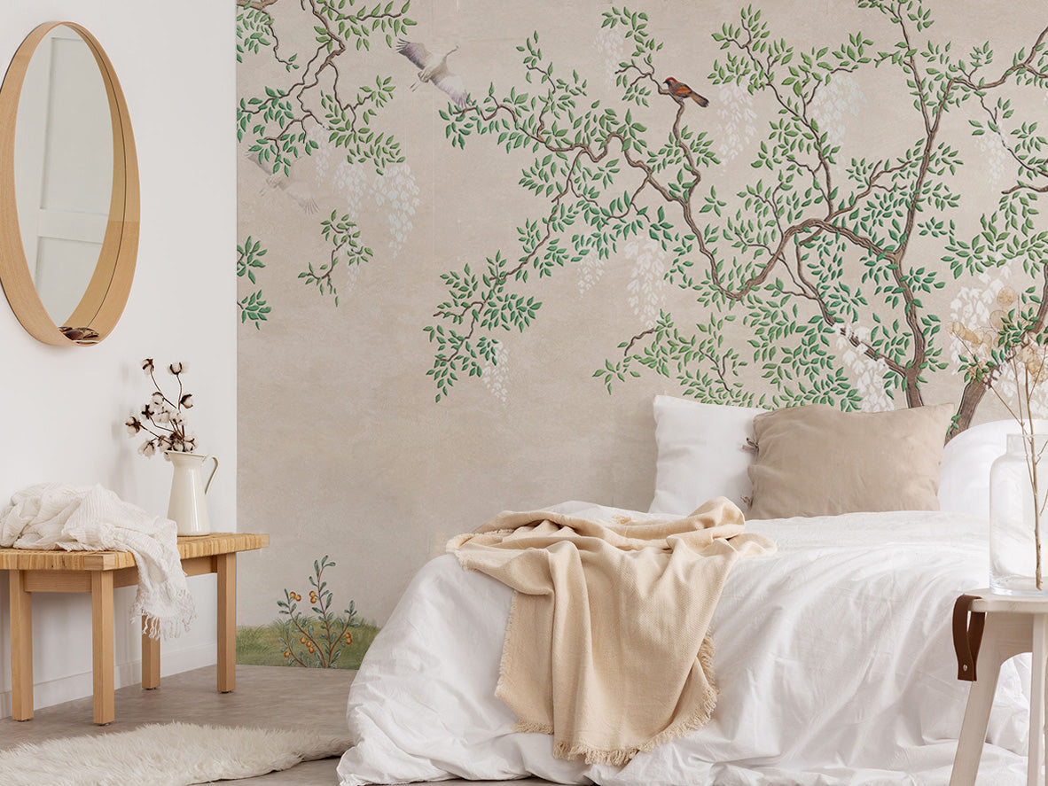 Serene Symphony Chinoiserie Wall Mural