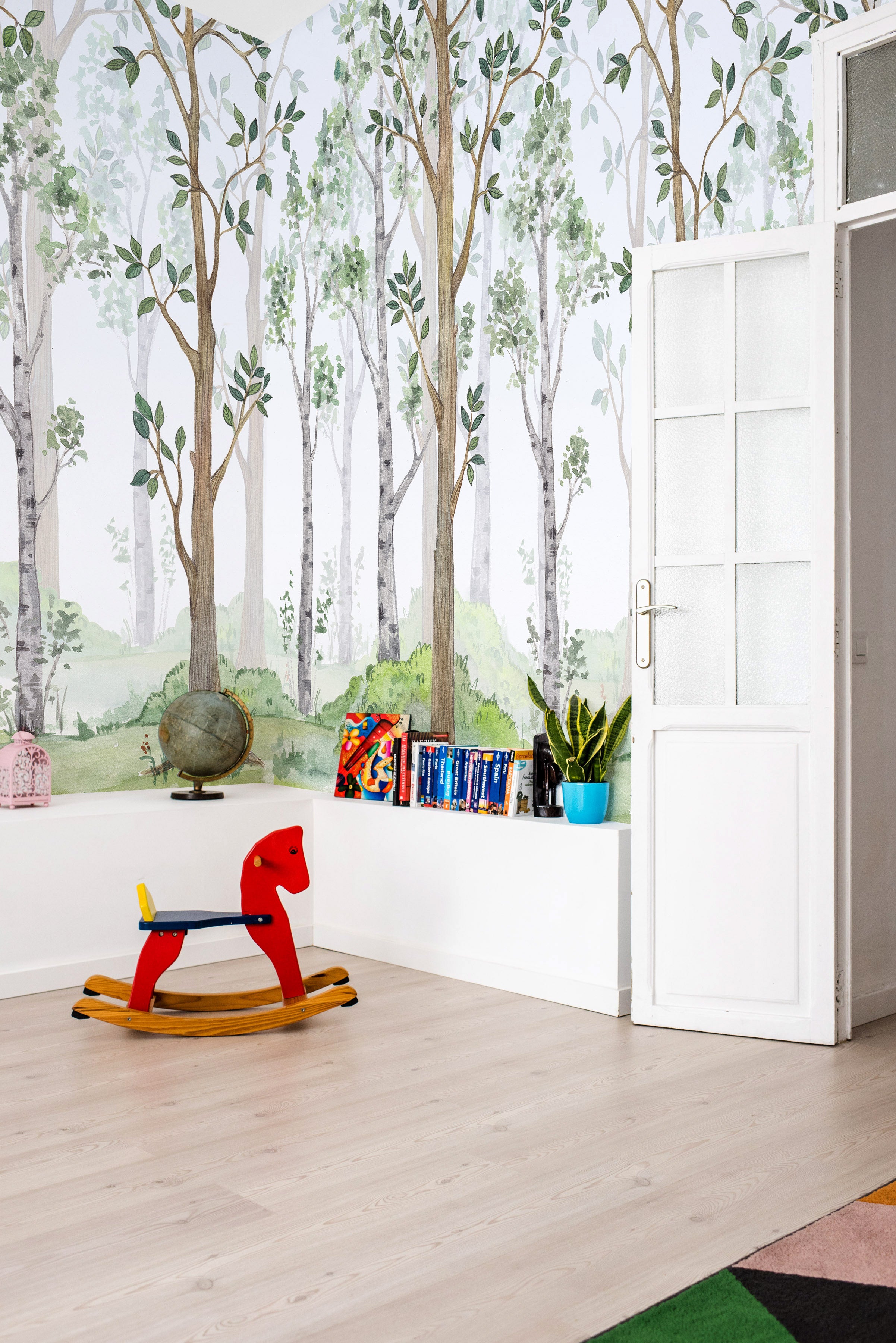 Birch Forest Watercolor