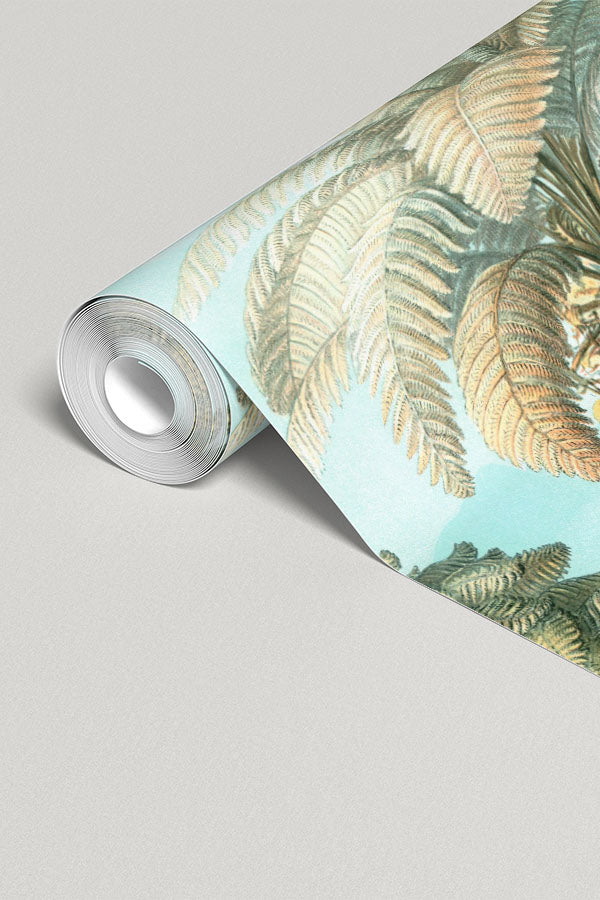 Vintage Jungle Illustration Wall Mural