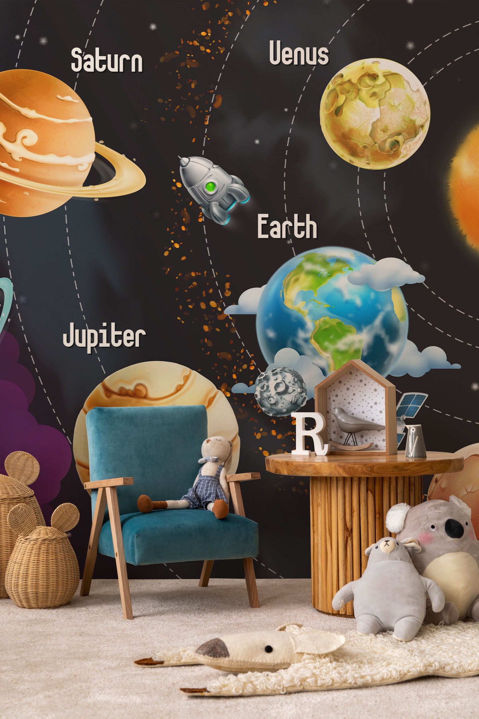 Children's Galaxy Wall Mural