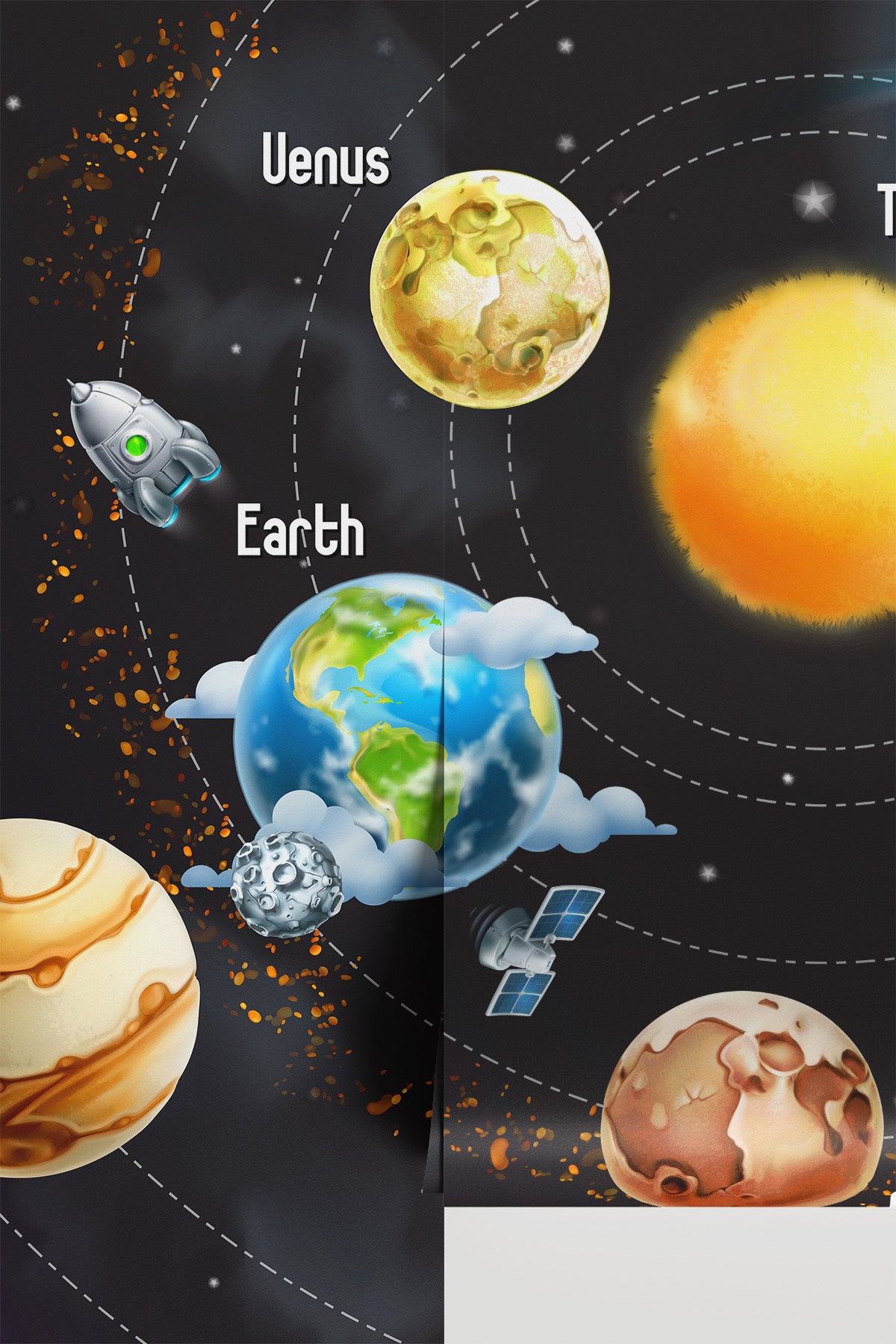 Children's Galaxy Wall Mural