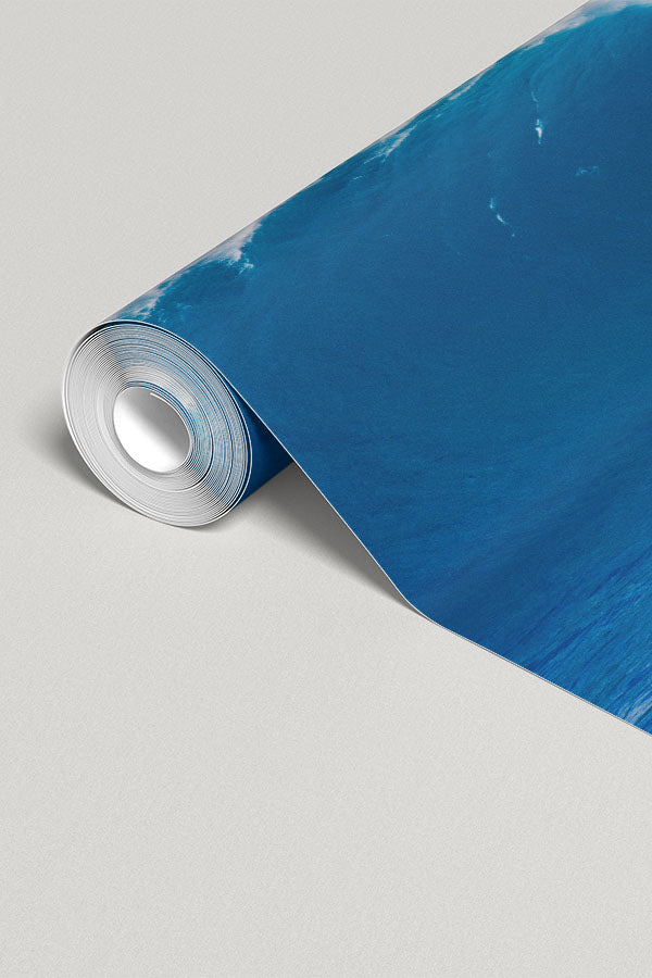 Deep Blue Wave Wall Mural