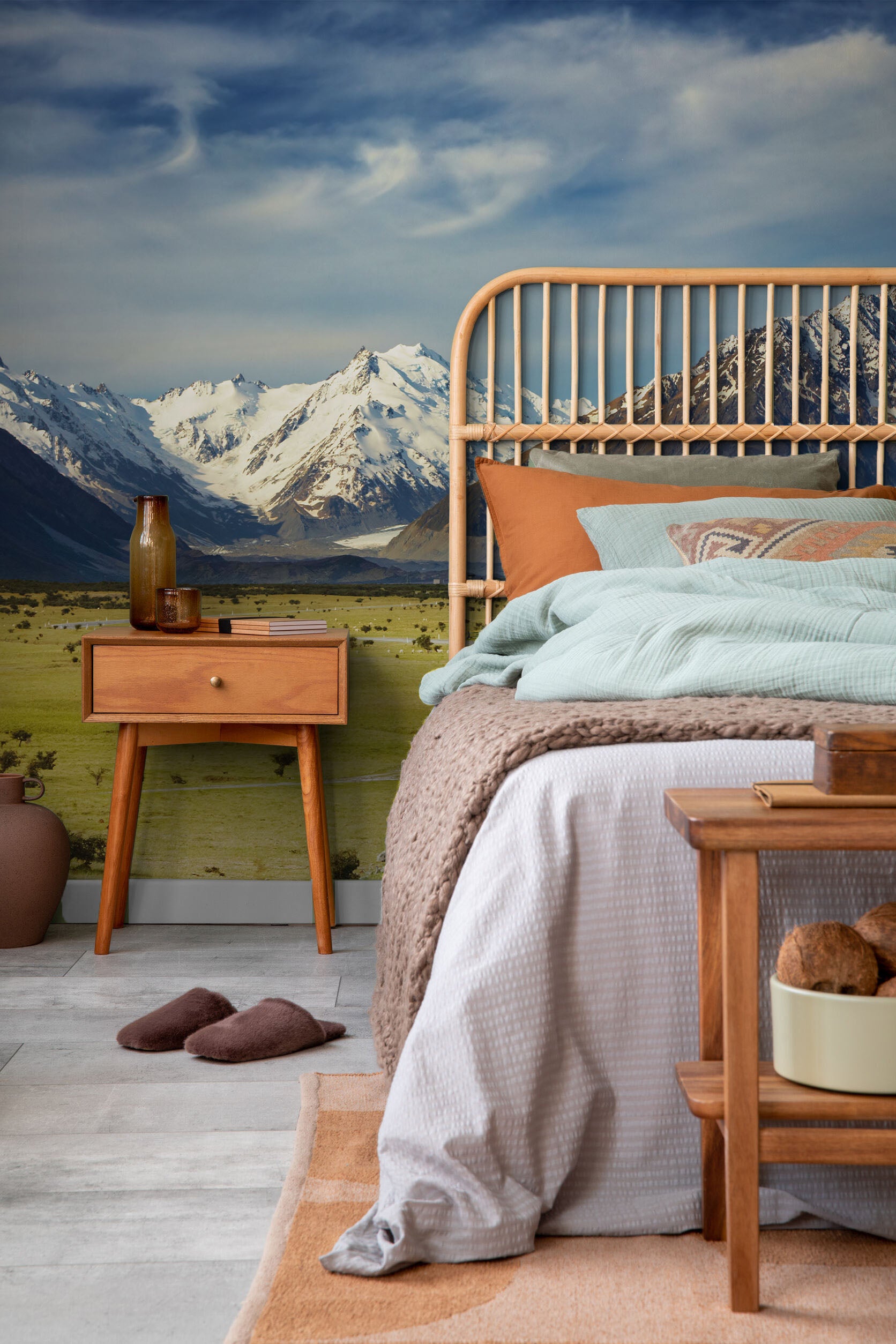 Road to the mountains Wall Mural