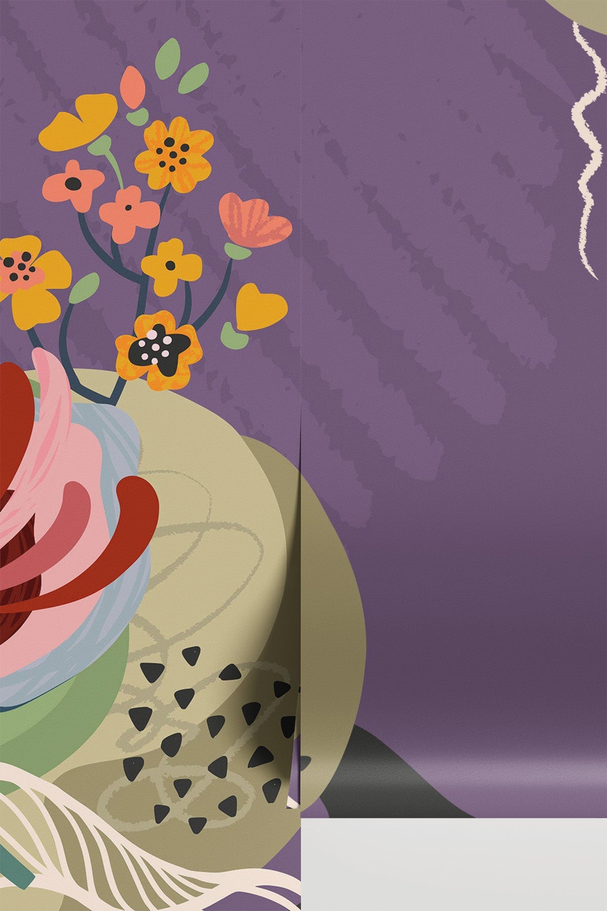 Abstract Floral Card