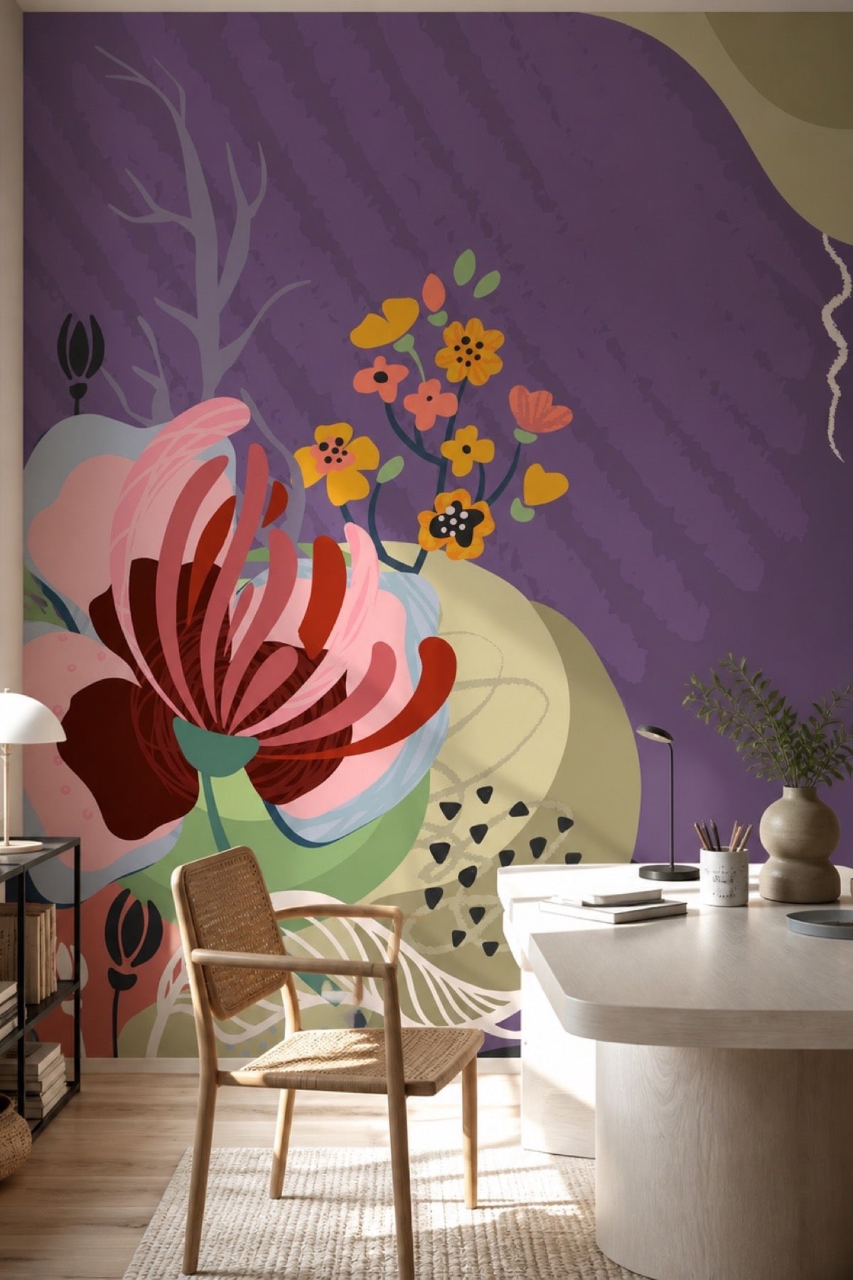 Abstract Floral Card