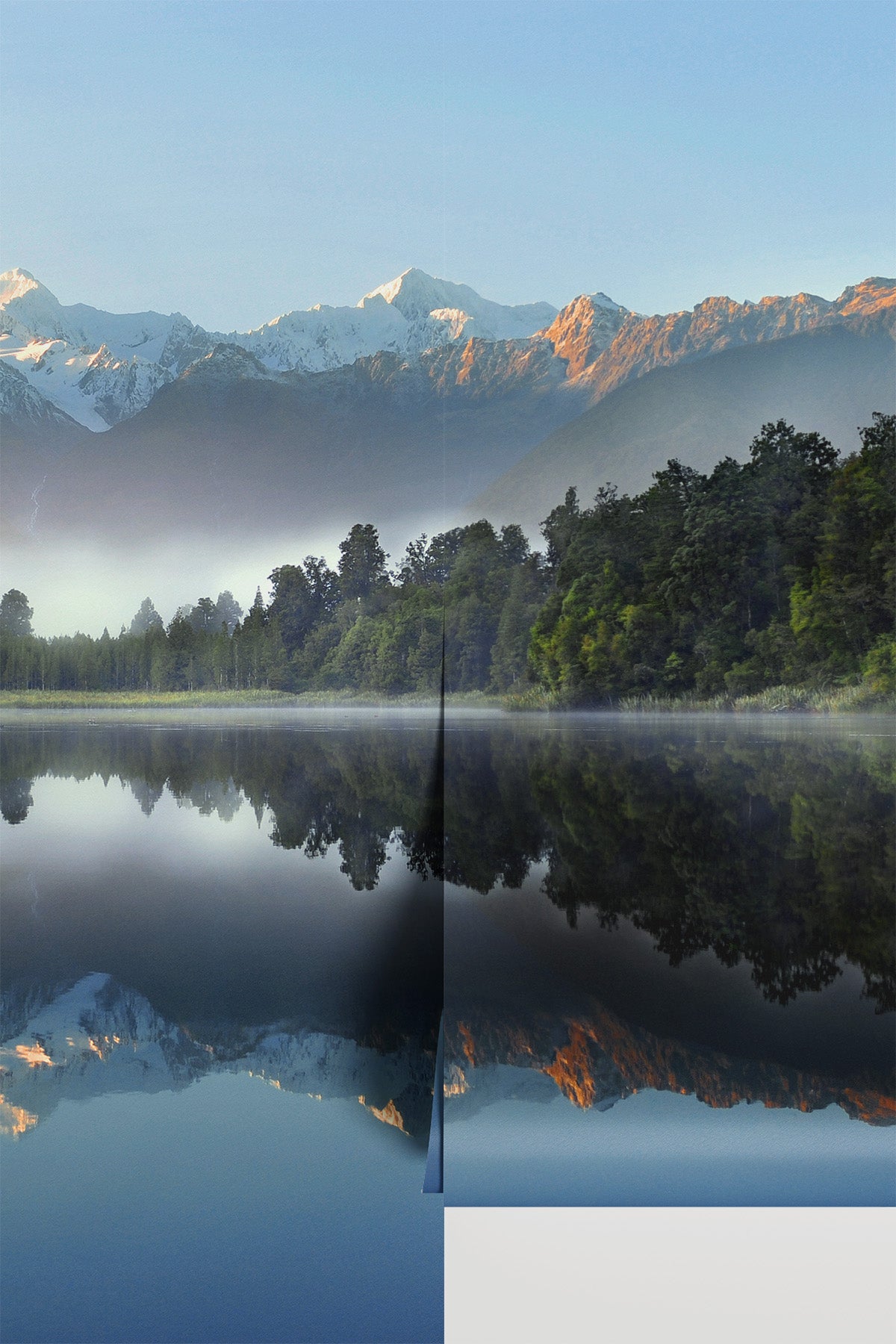 Reflection of Lake Matheson Wall Mural