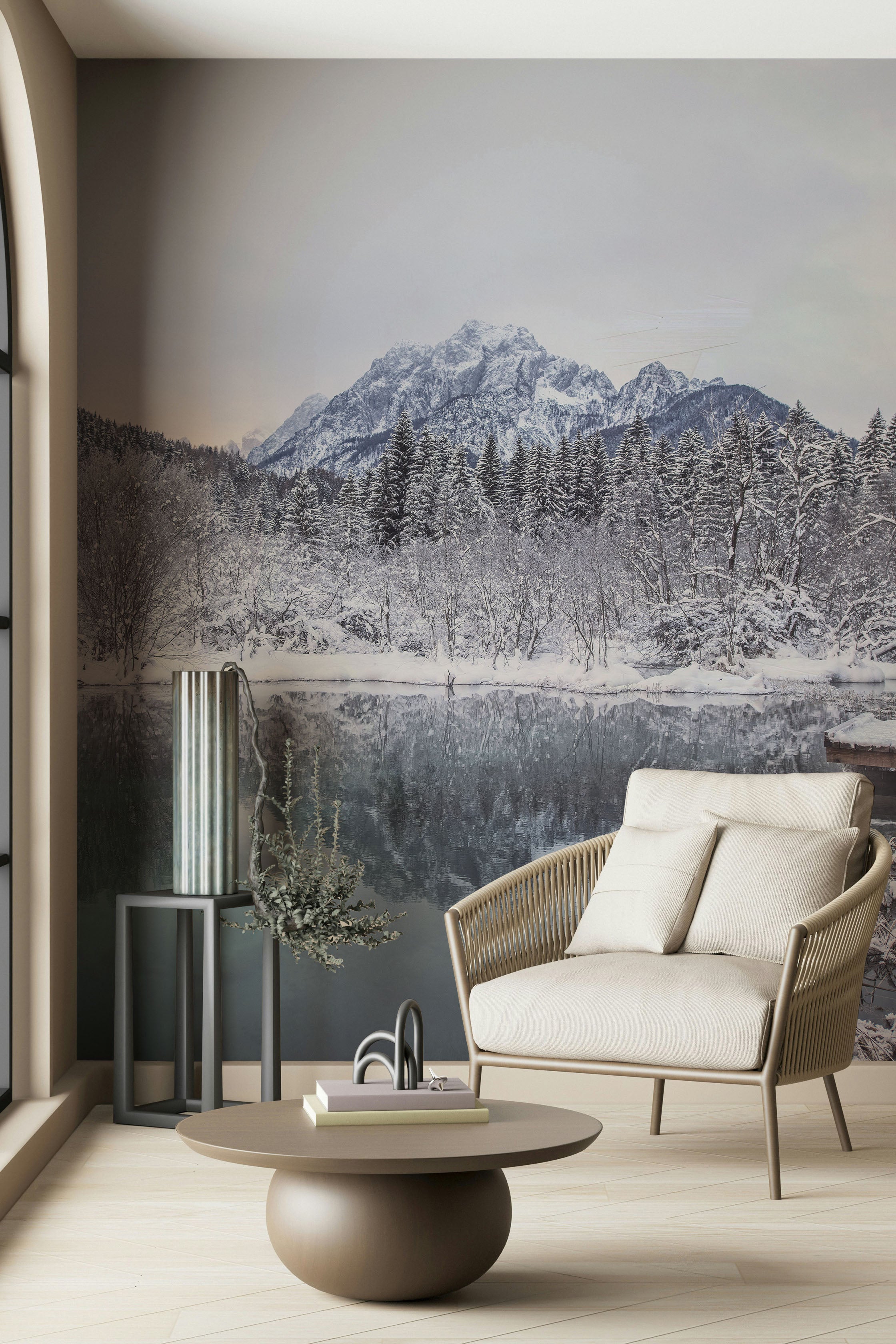 Winter Landscape in Slovenia Wall Mural