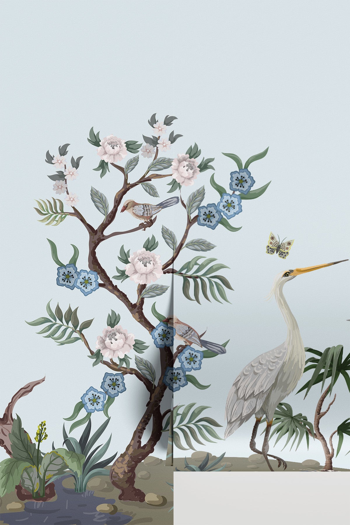 Birds and Flowers Chinoiserie