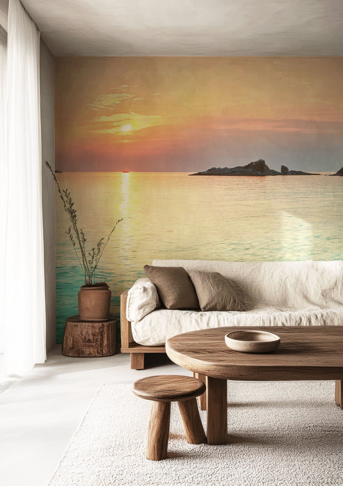 Sunrise Over Sea Panoramic