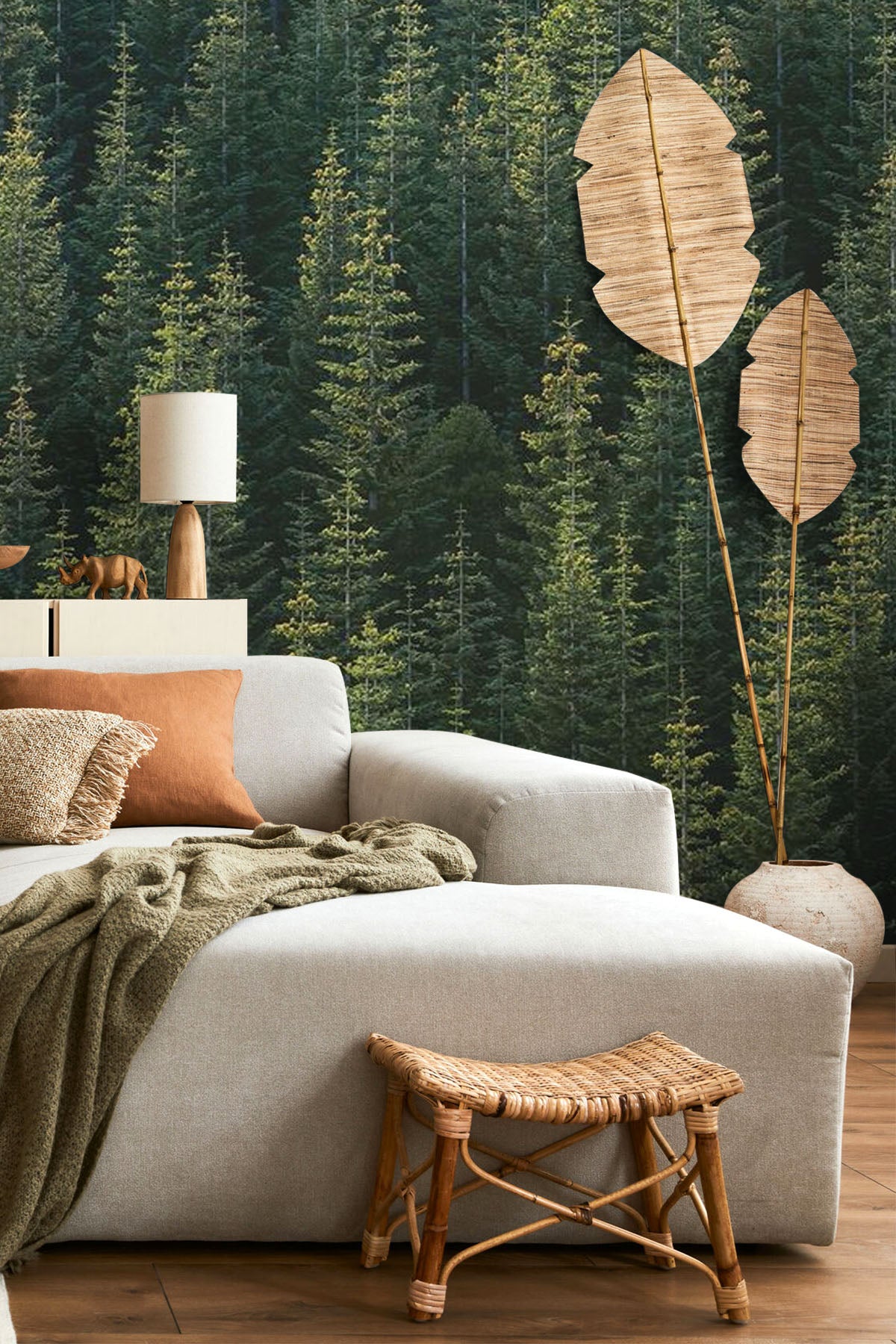 Perfect Tree Forest Line Wall Mural