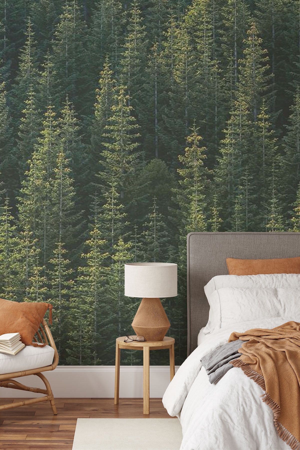 Perfect Tree Forest Line Wall Mural