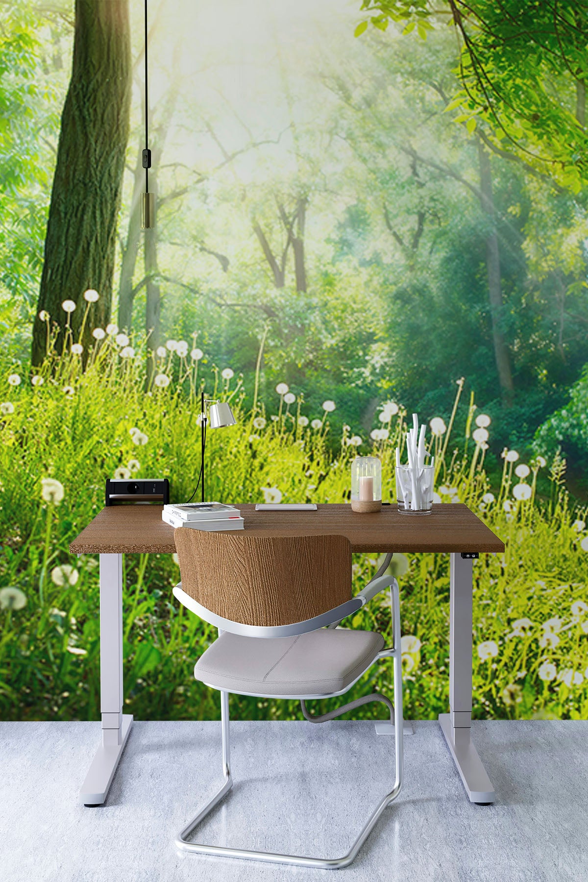 Green Spring Forest Wall Mural