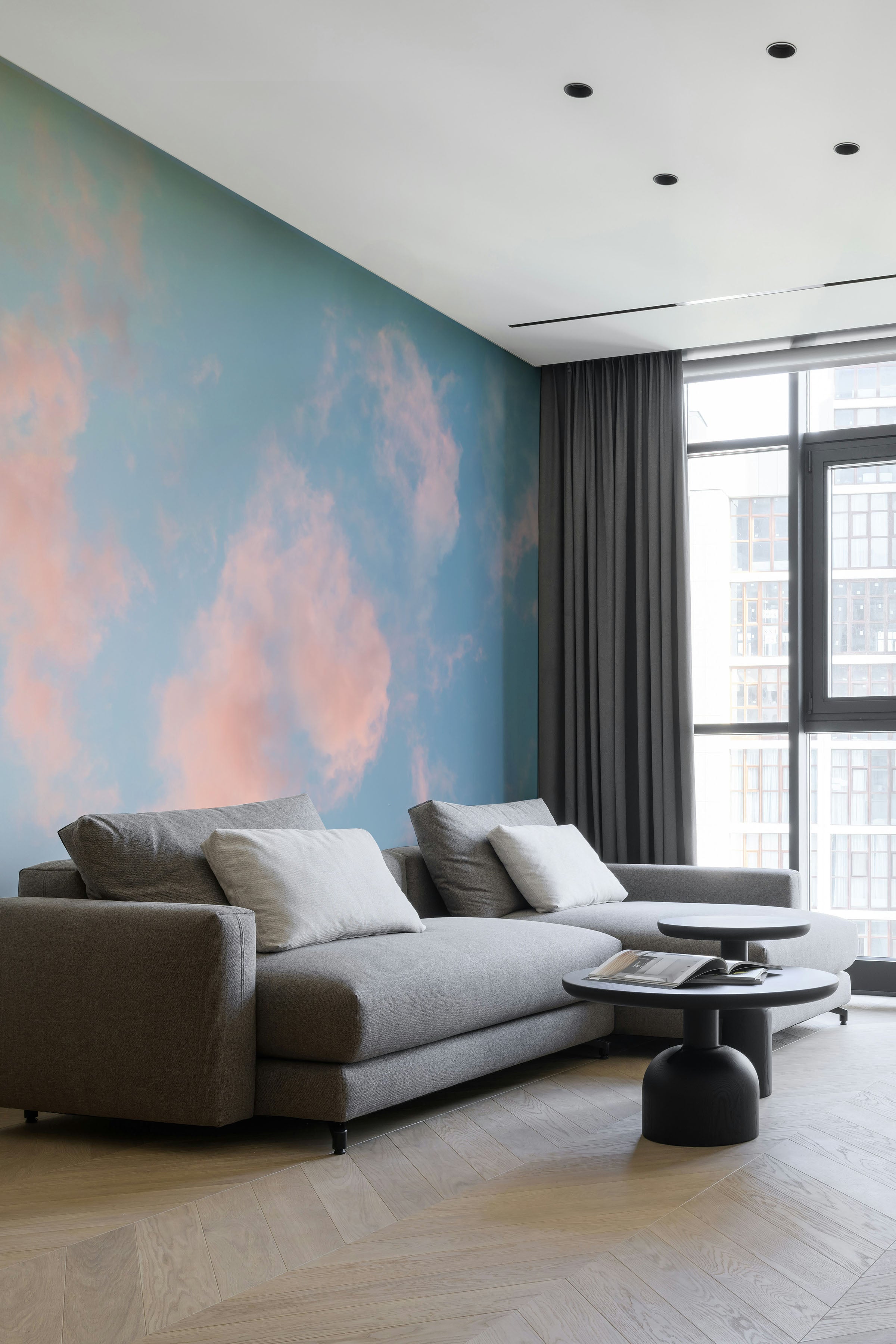 Pink Clouds 2 Wall Mural