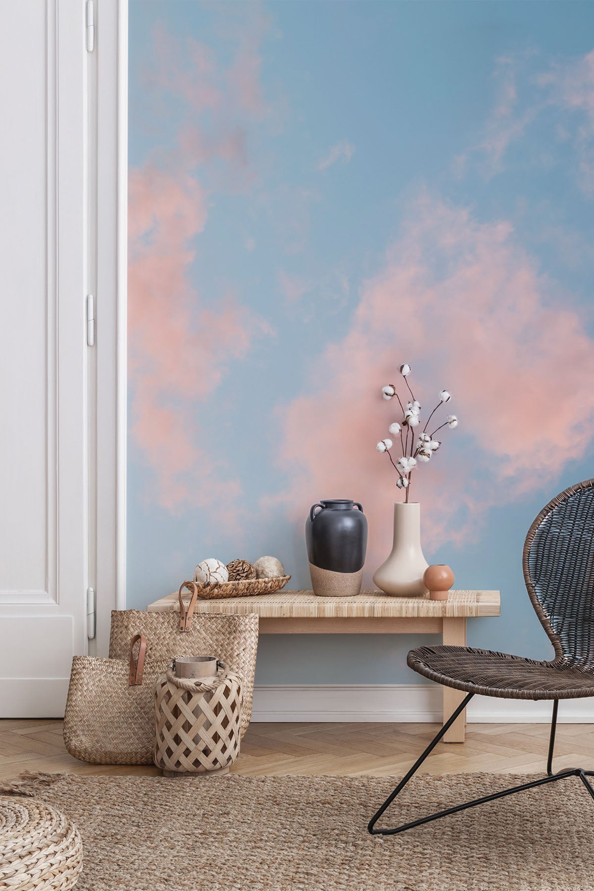 Pink Clouds 2 Wall Mural