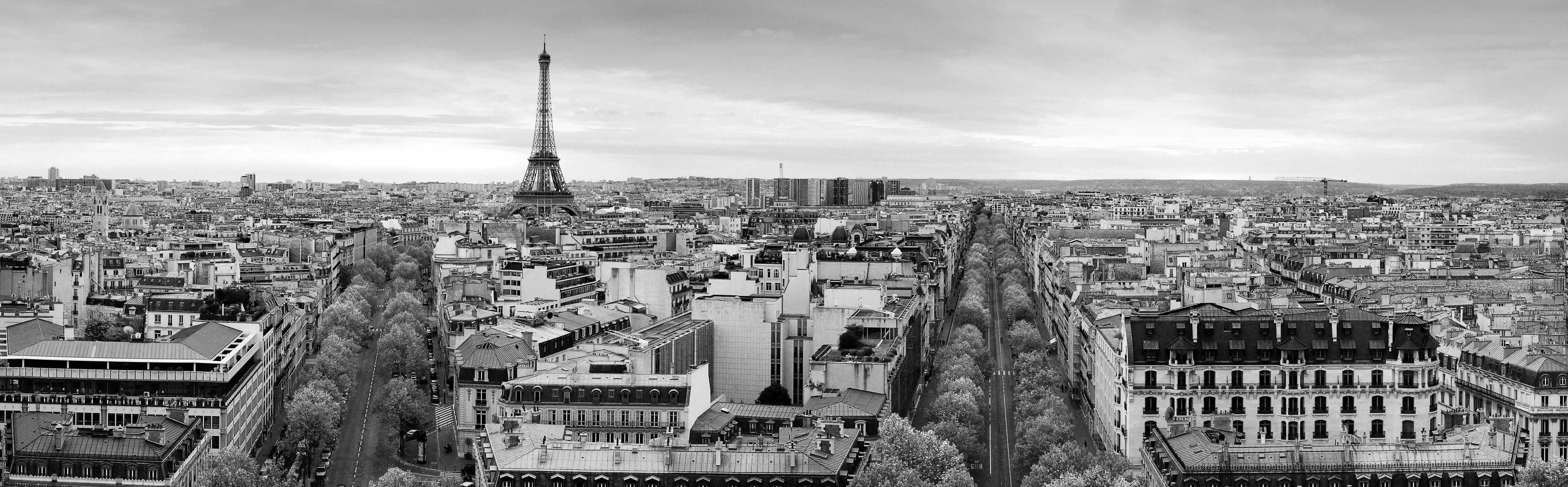 Panoramic View of Paris Wall Mural