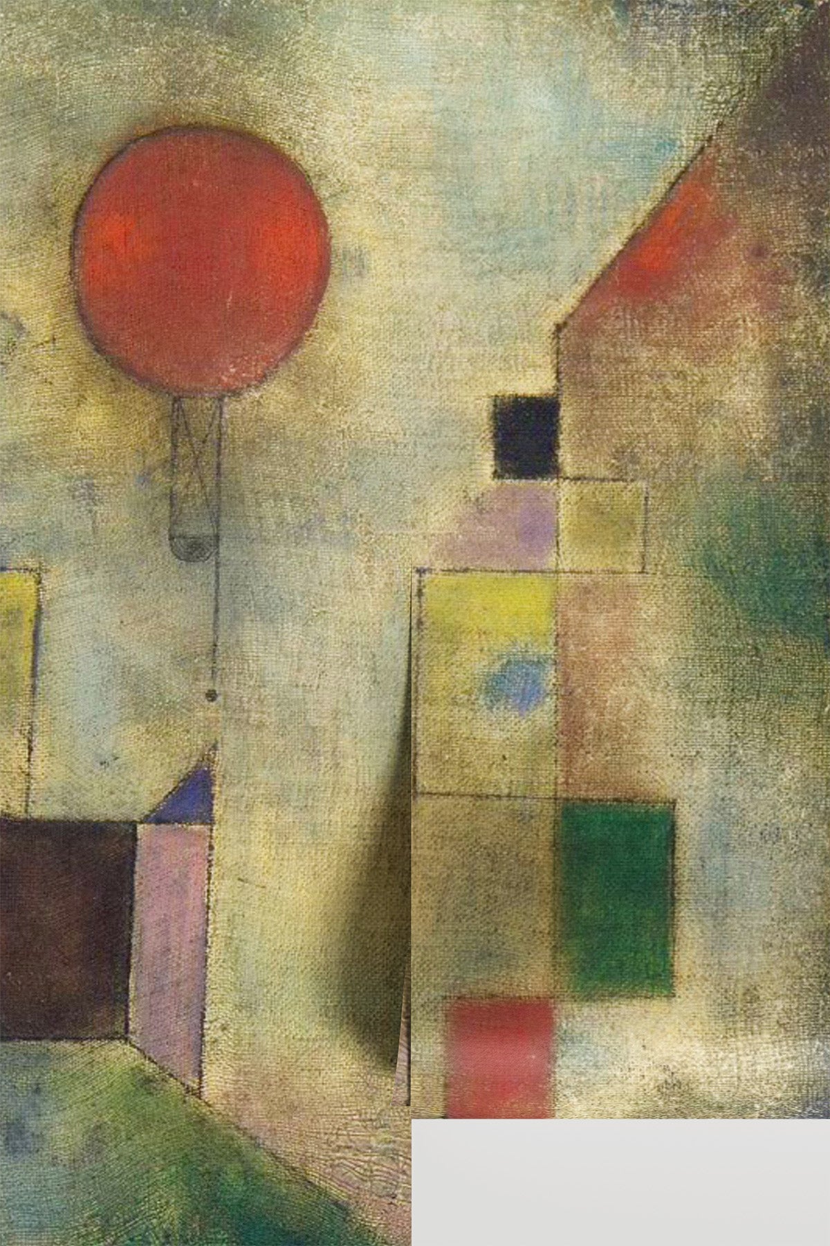 Red Balloon Painting Mural Wallpaper