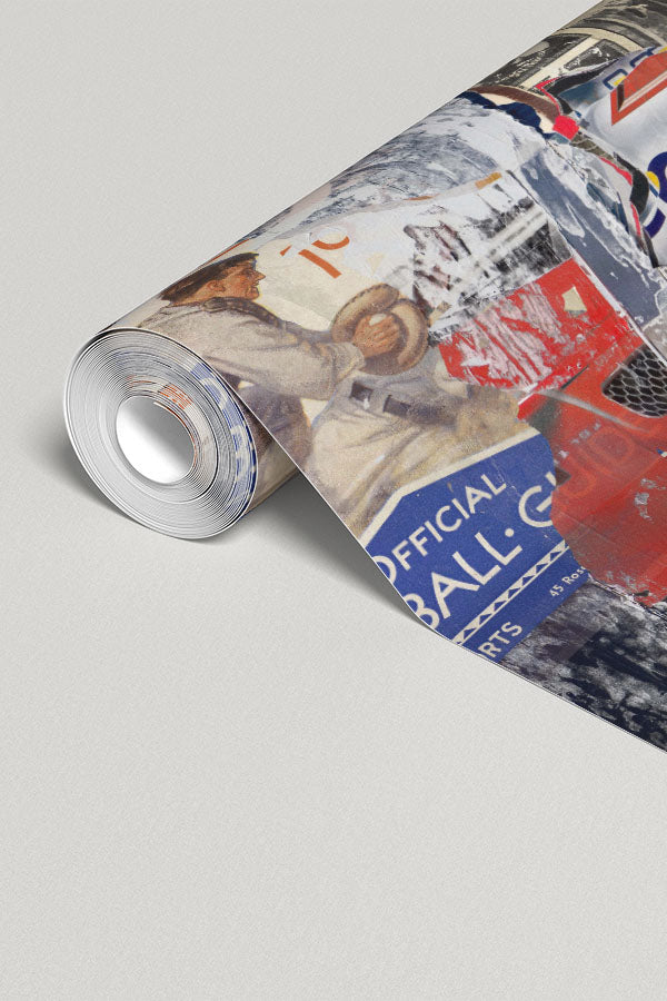 Torn Baseball Posters Wall Mural