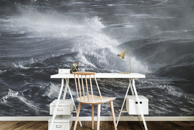 Stormy Ocean Sea Wall Mural