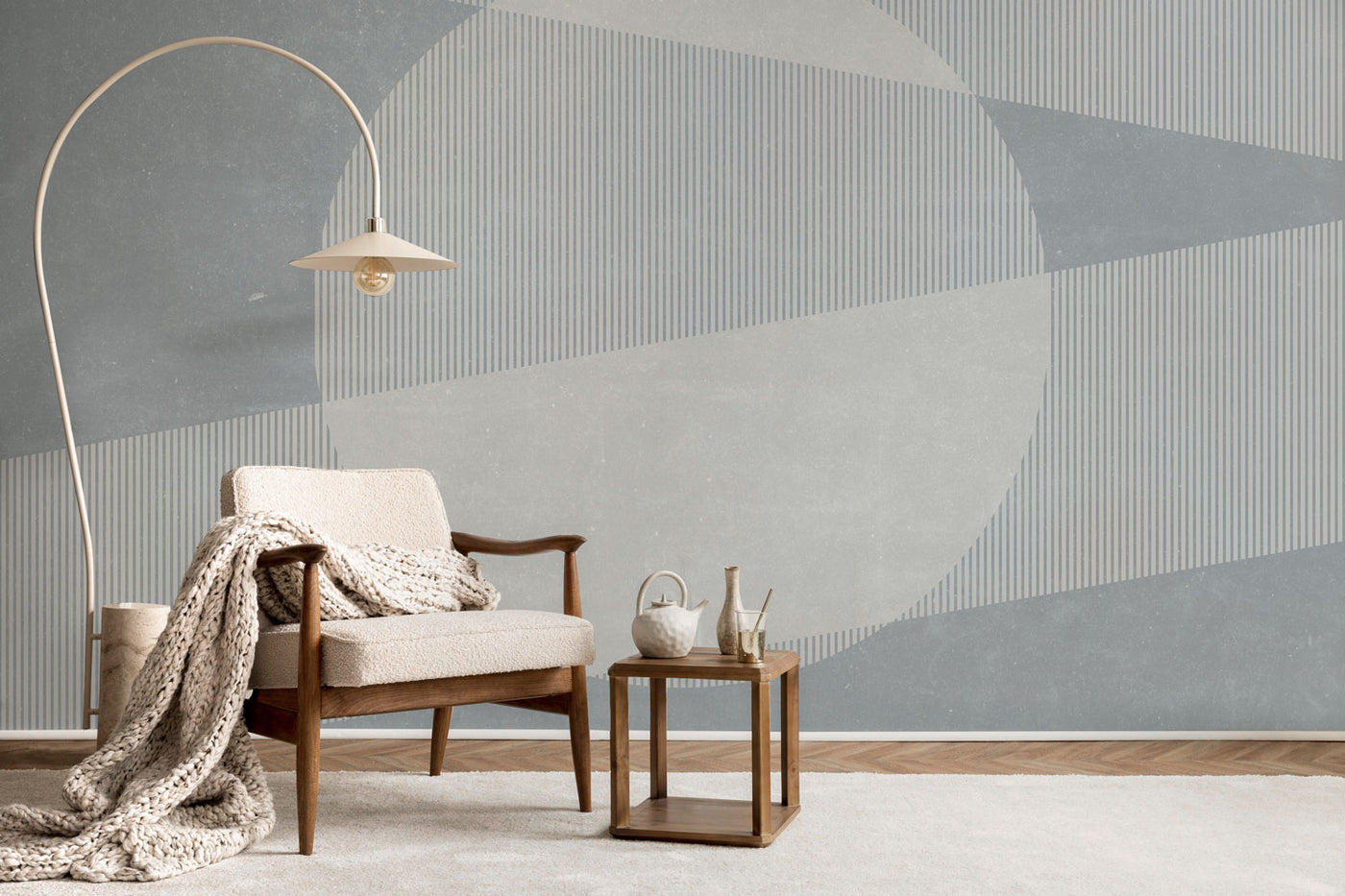 Abstract Geometric Shapes Wall Mural
