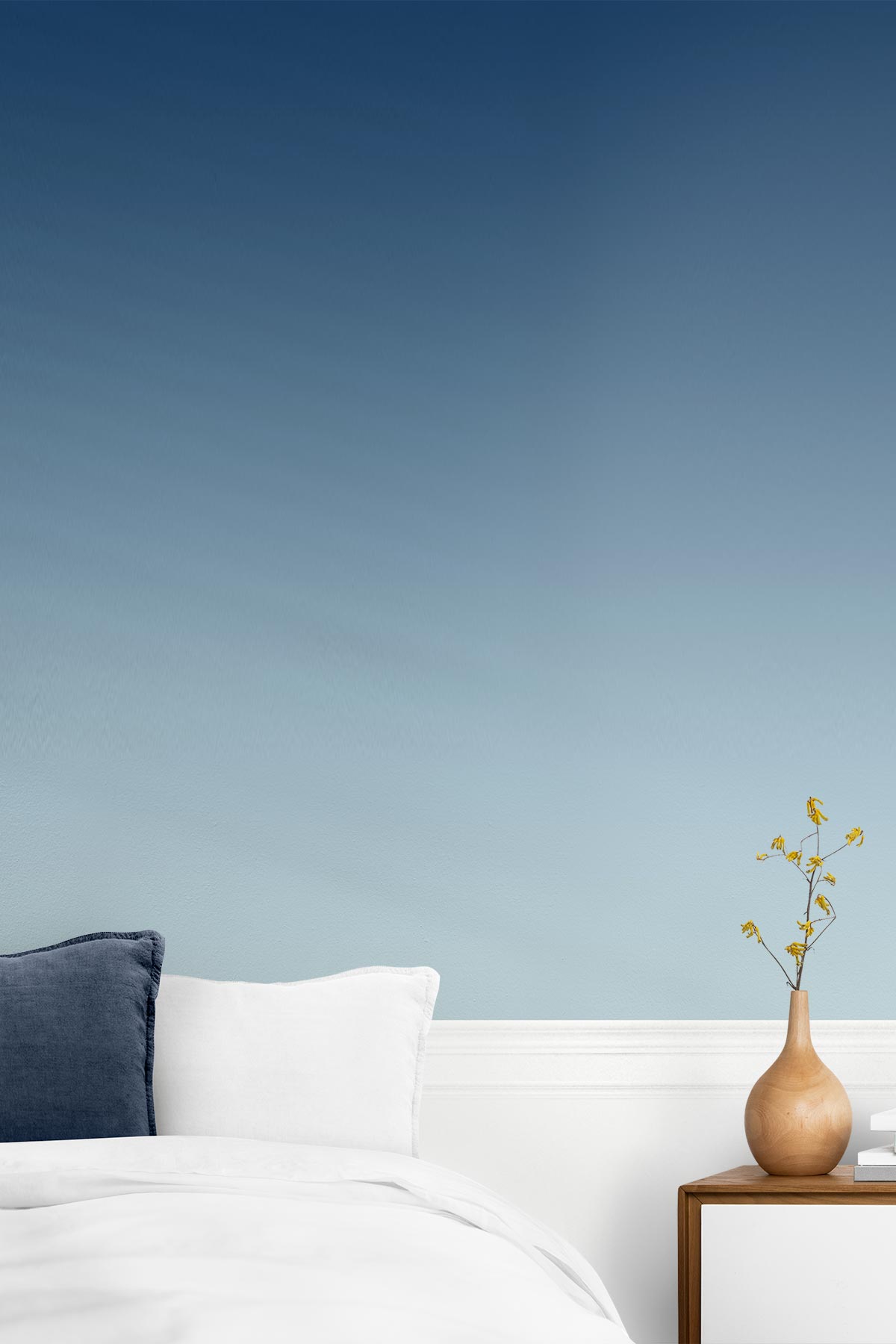 arctic chill wallpaper in a bedroom