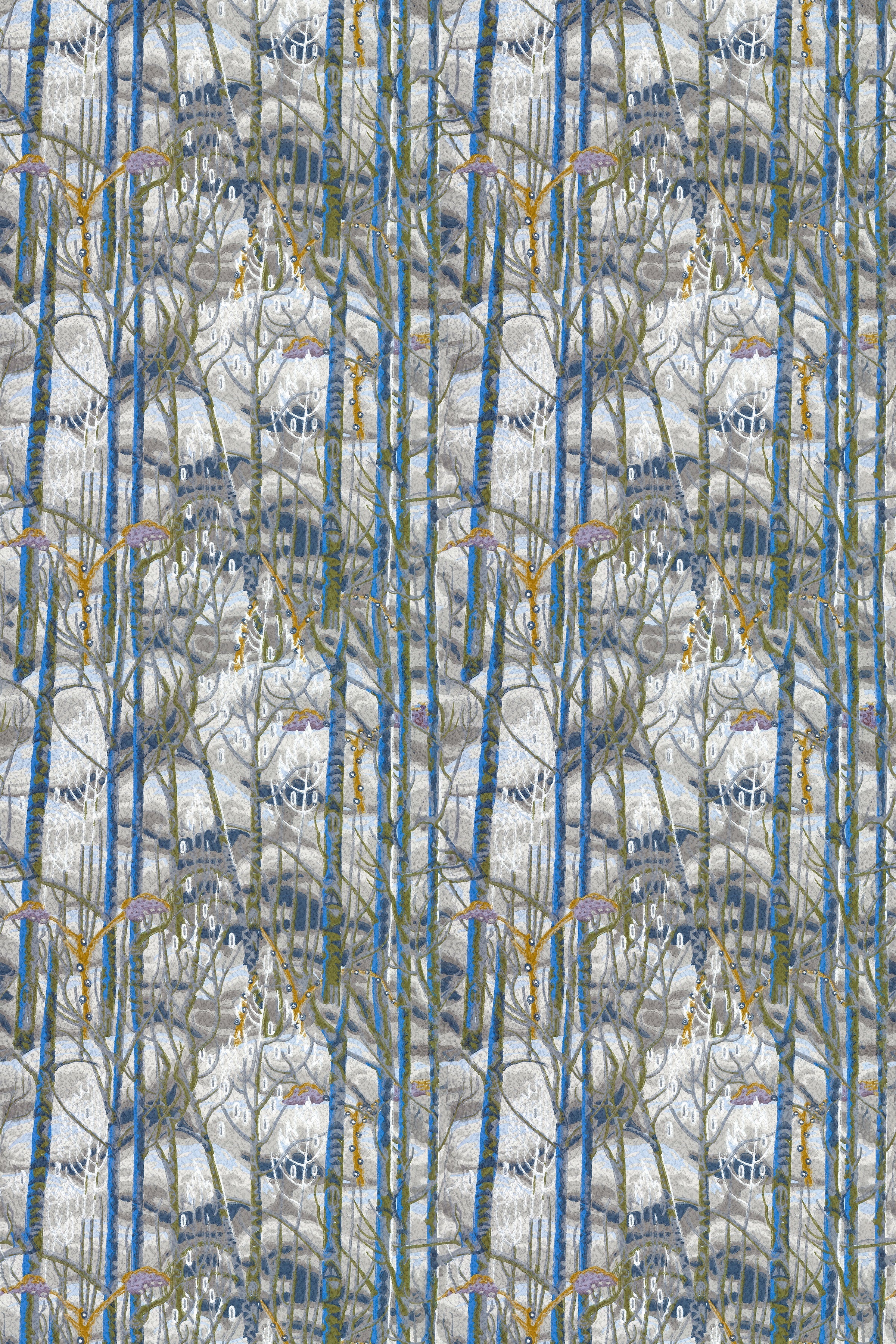 Birch Forest / Blue