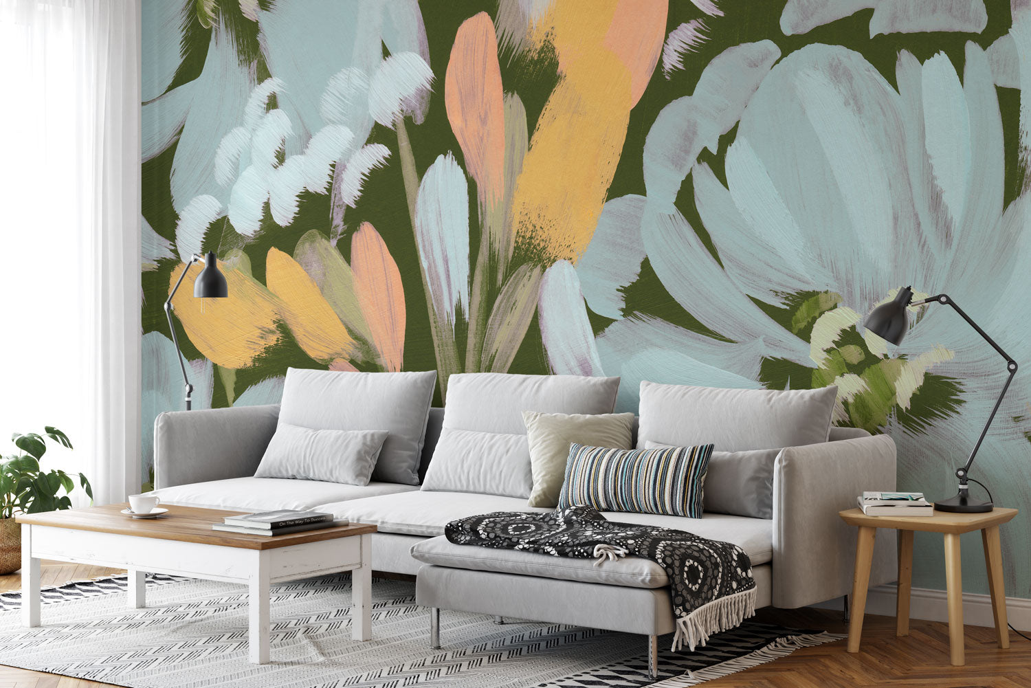 Blooming Serenity Wall Mural