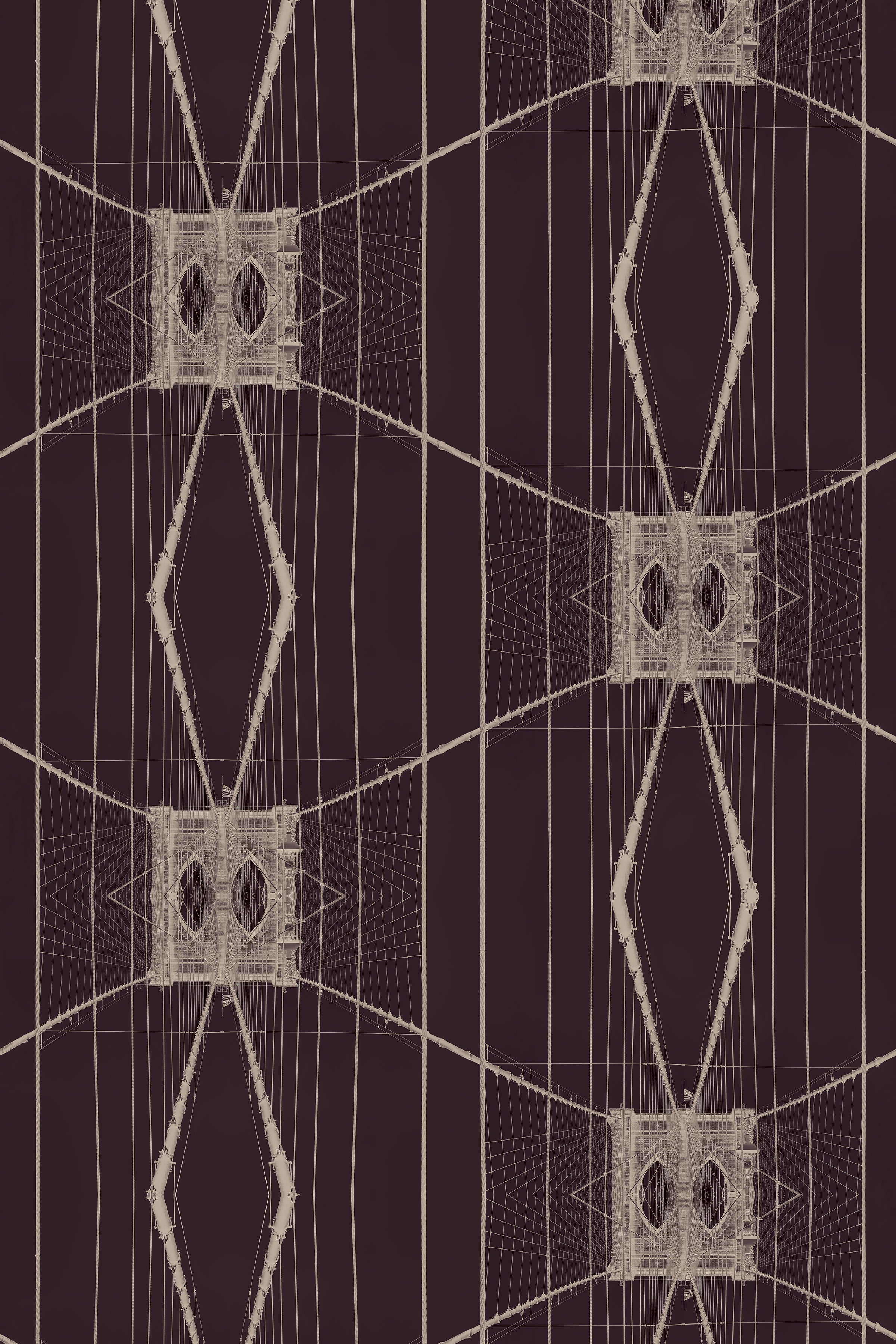 Brooklyn Bridge / Burgundy