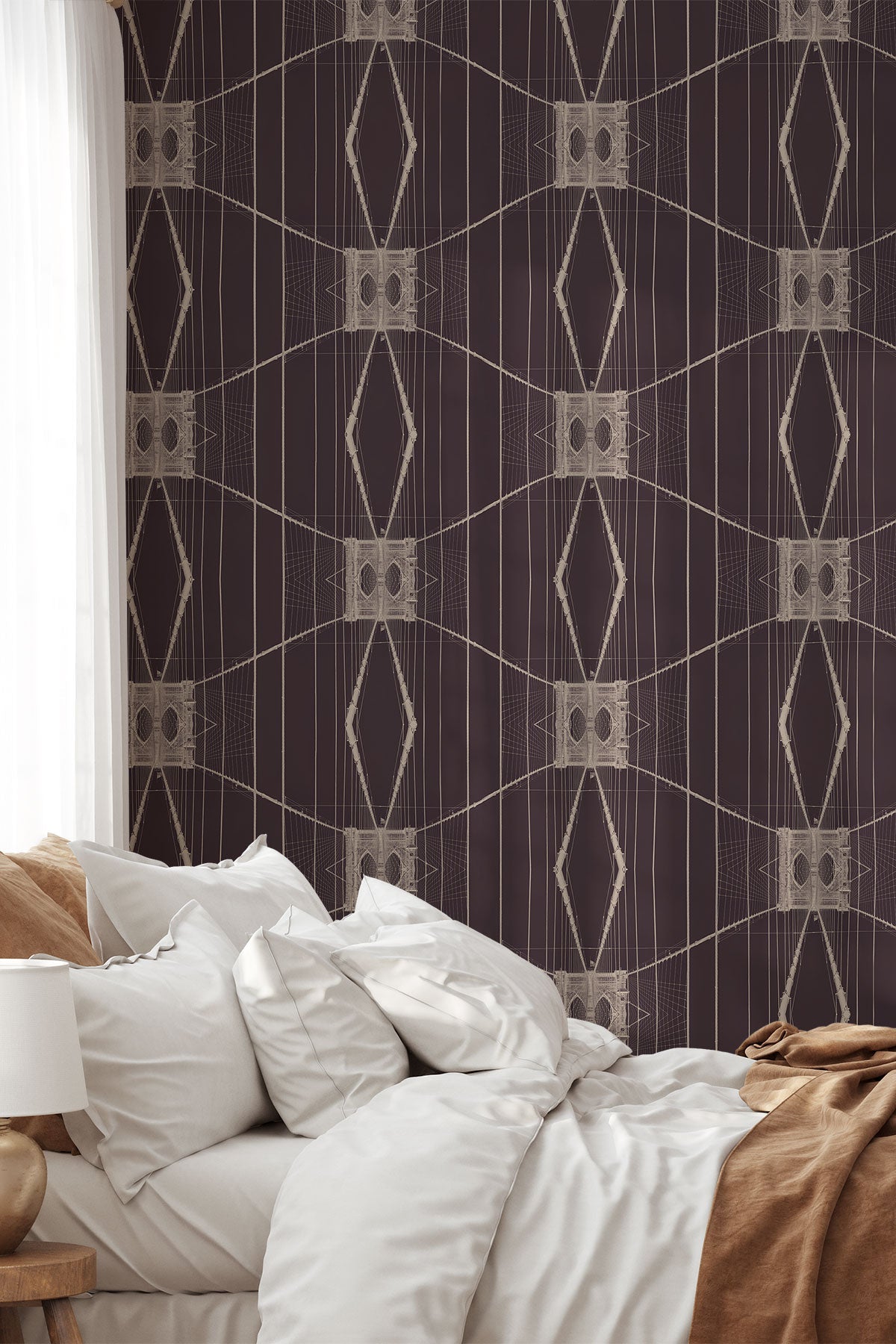 Brooklyn Bridge / Burgundy