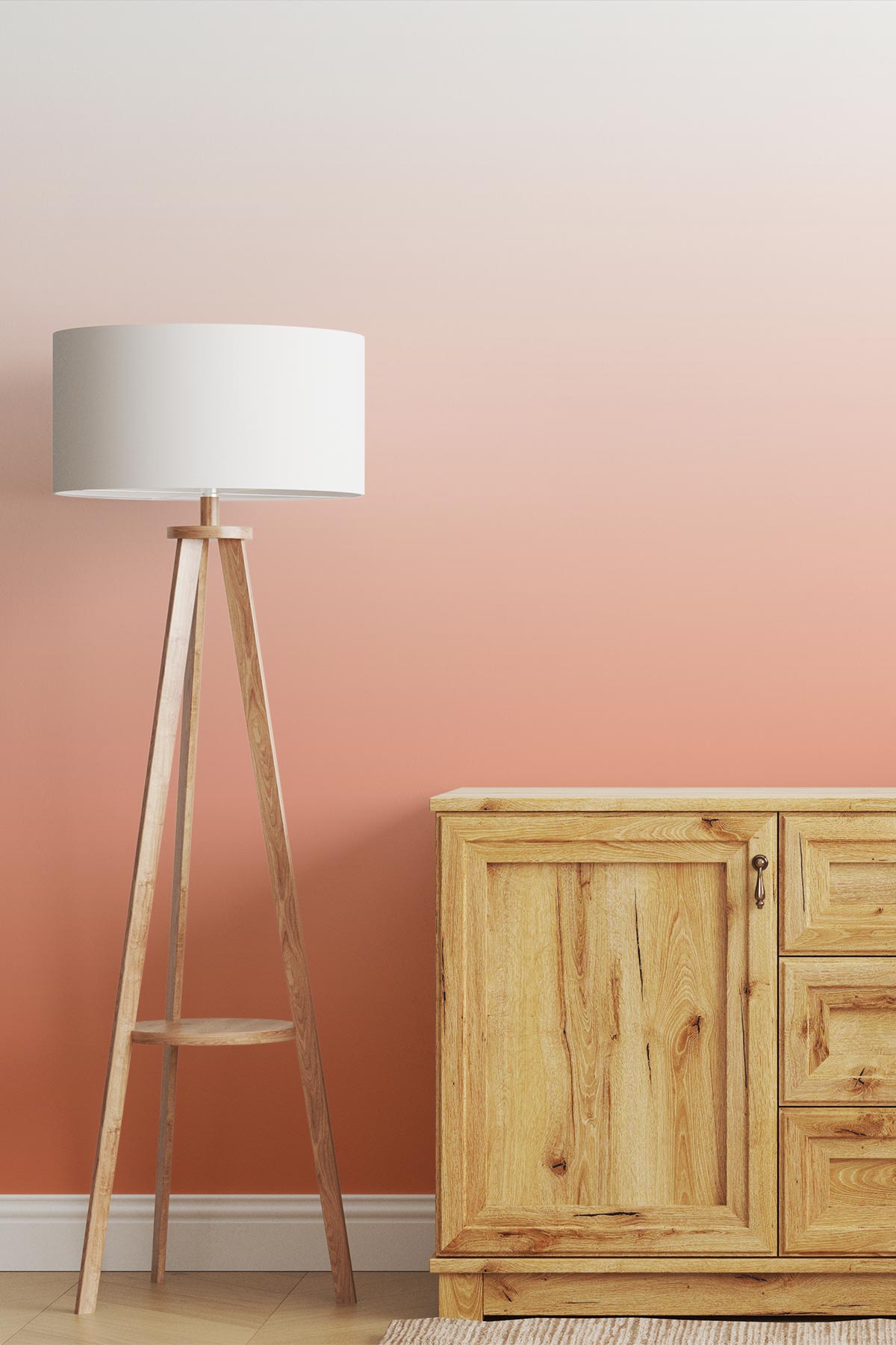 Cantaloupe Wallpaper showcased in a room