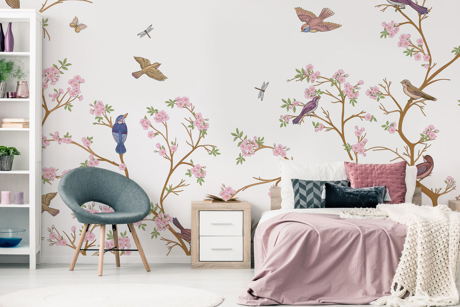 Chinoiserie Dreams Wall Mural