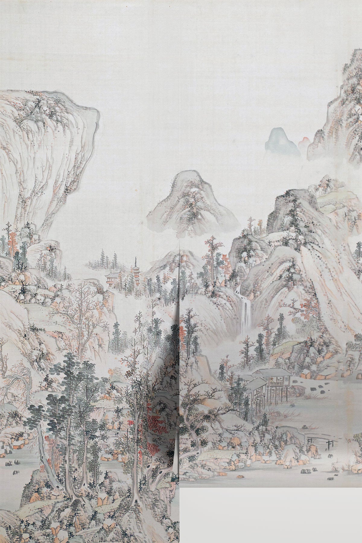 Vintage Japanese Autumn Landscape