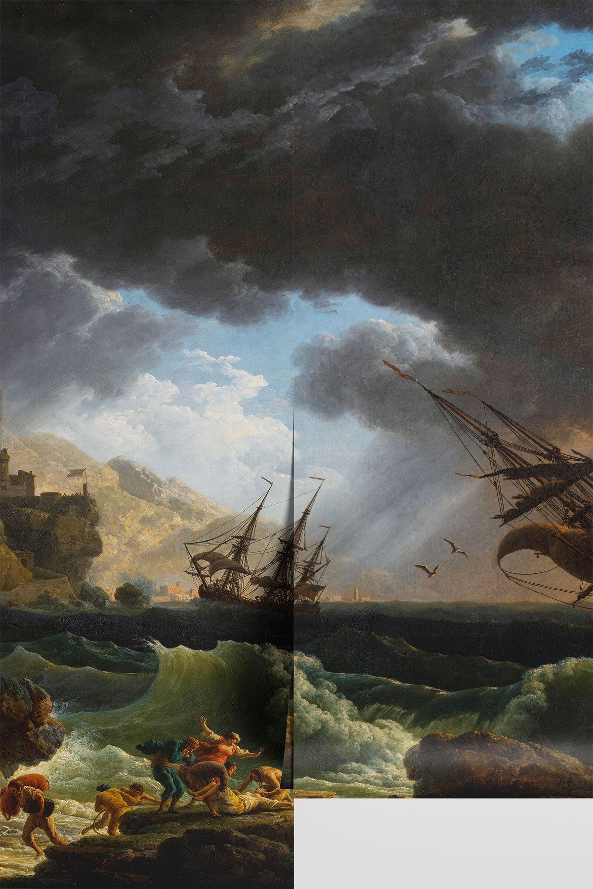 1773 Shipwreck in Stormy Seas wall mural | Eazywallz