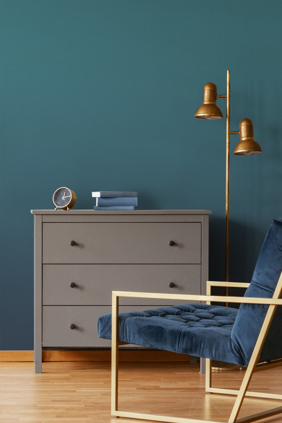 Deep Sea Space Wallpaper showcased in a room