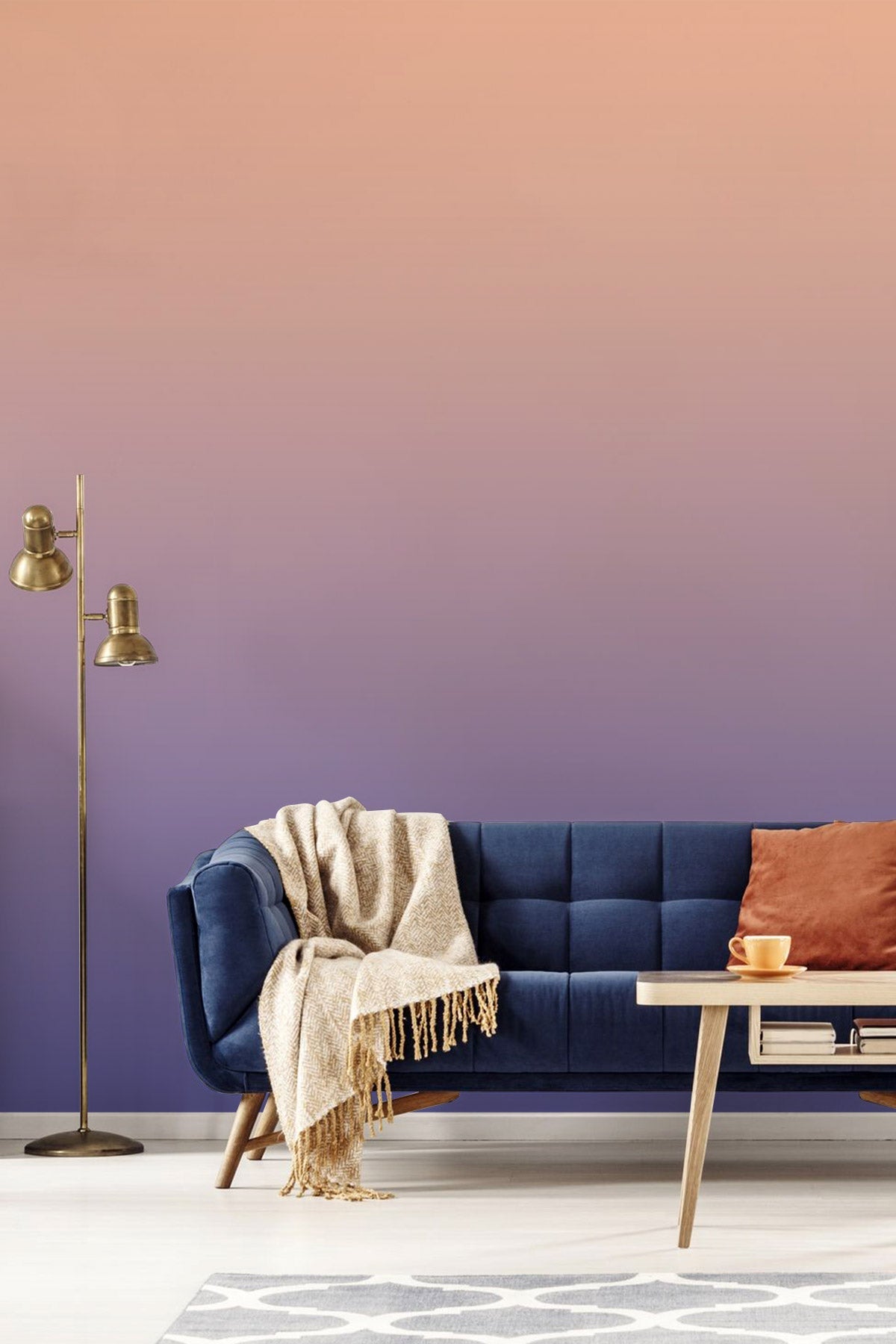 Dusk Horizon Wallpaper in a room