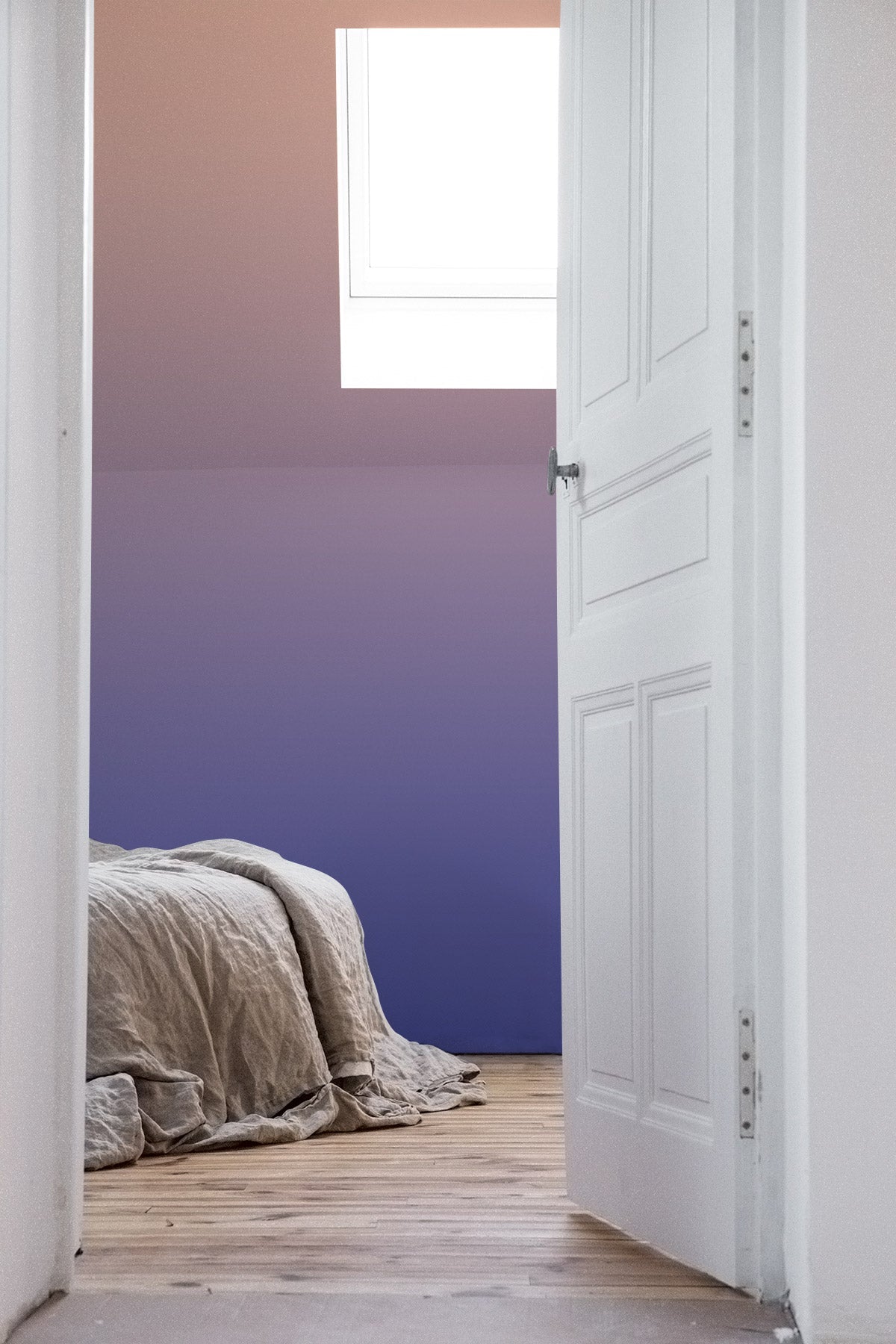 Dusk Horizon Wallpaper in a bedroom