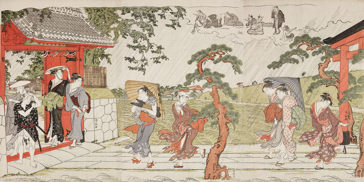 Mimeguri Shrine Wall Mural