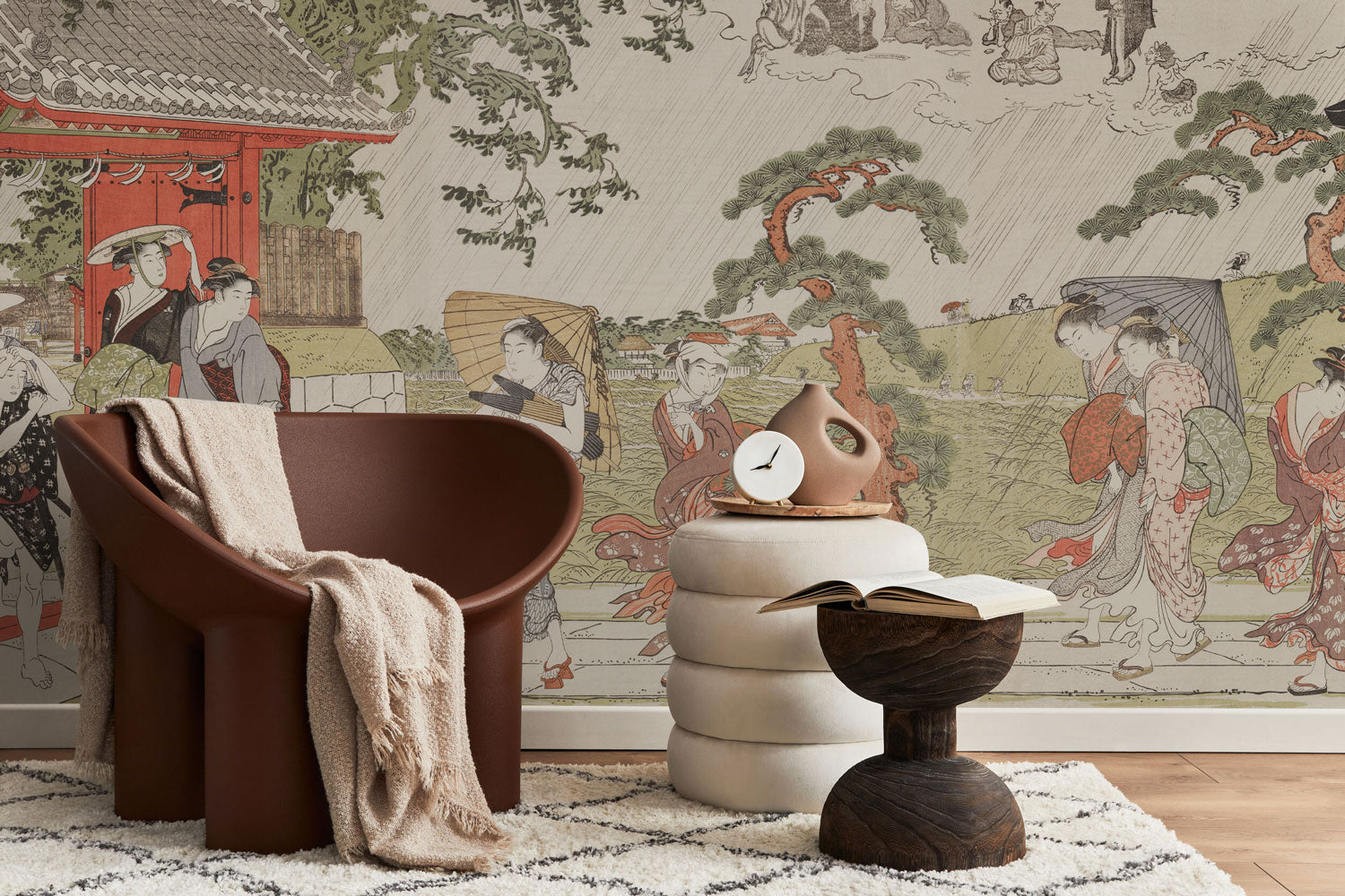 Mimeguri Shrine Wall Mural