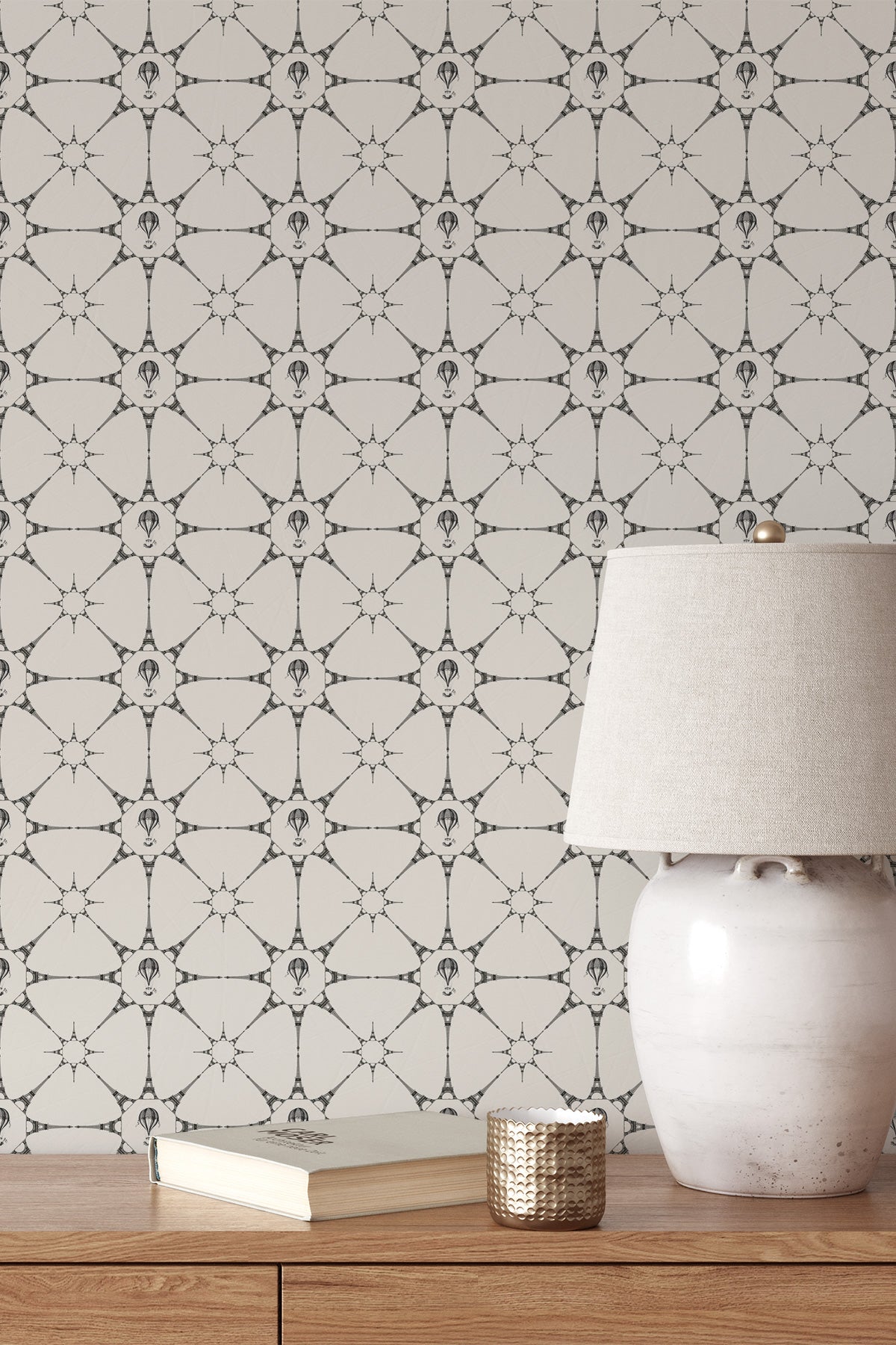 Eiffel Tower Stars / Beige