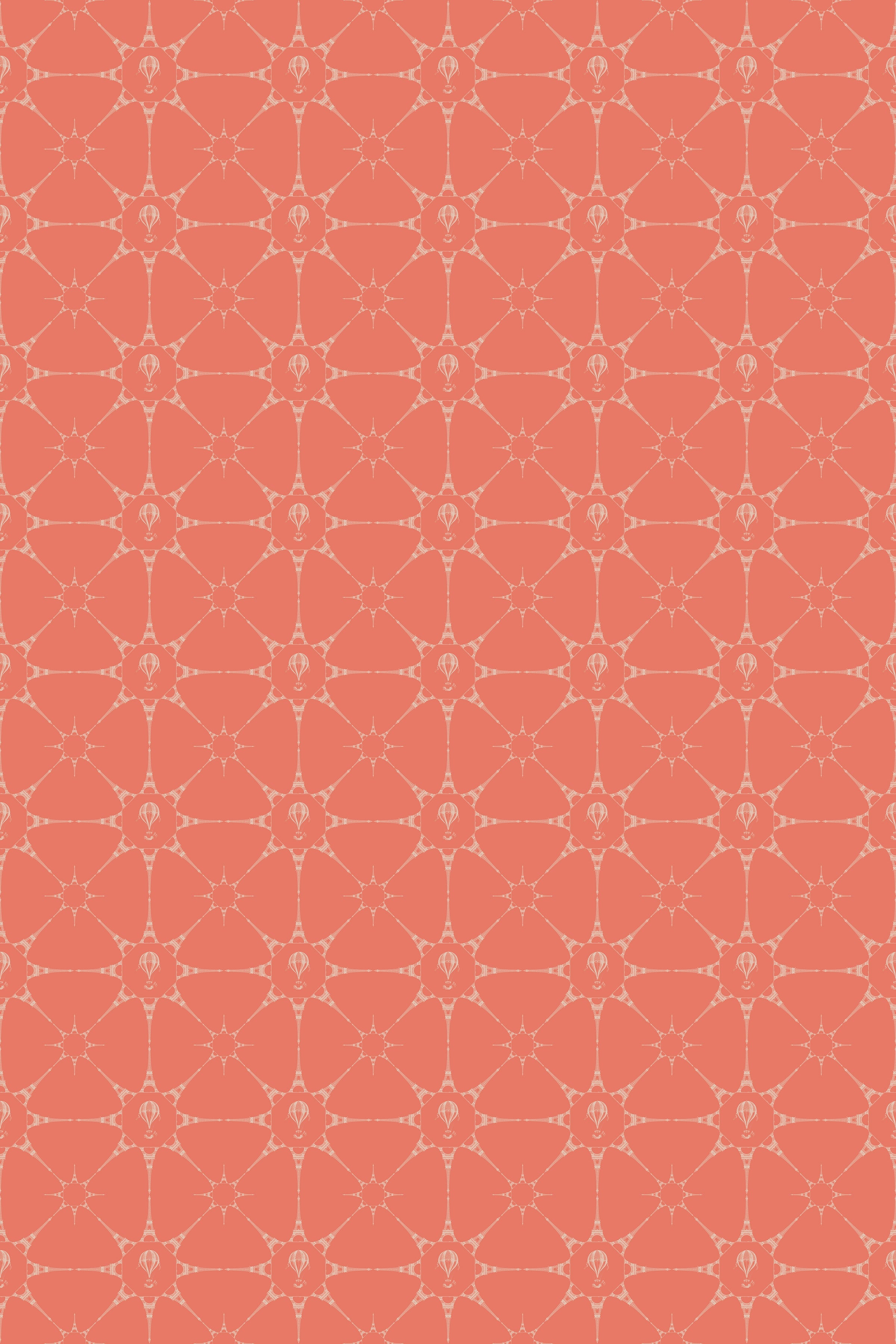 Eiffel Tower Stars / Coral