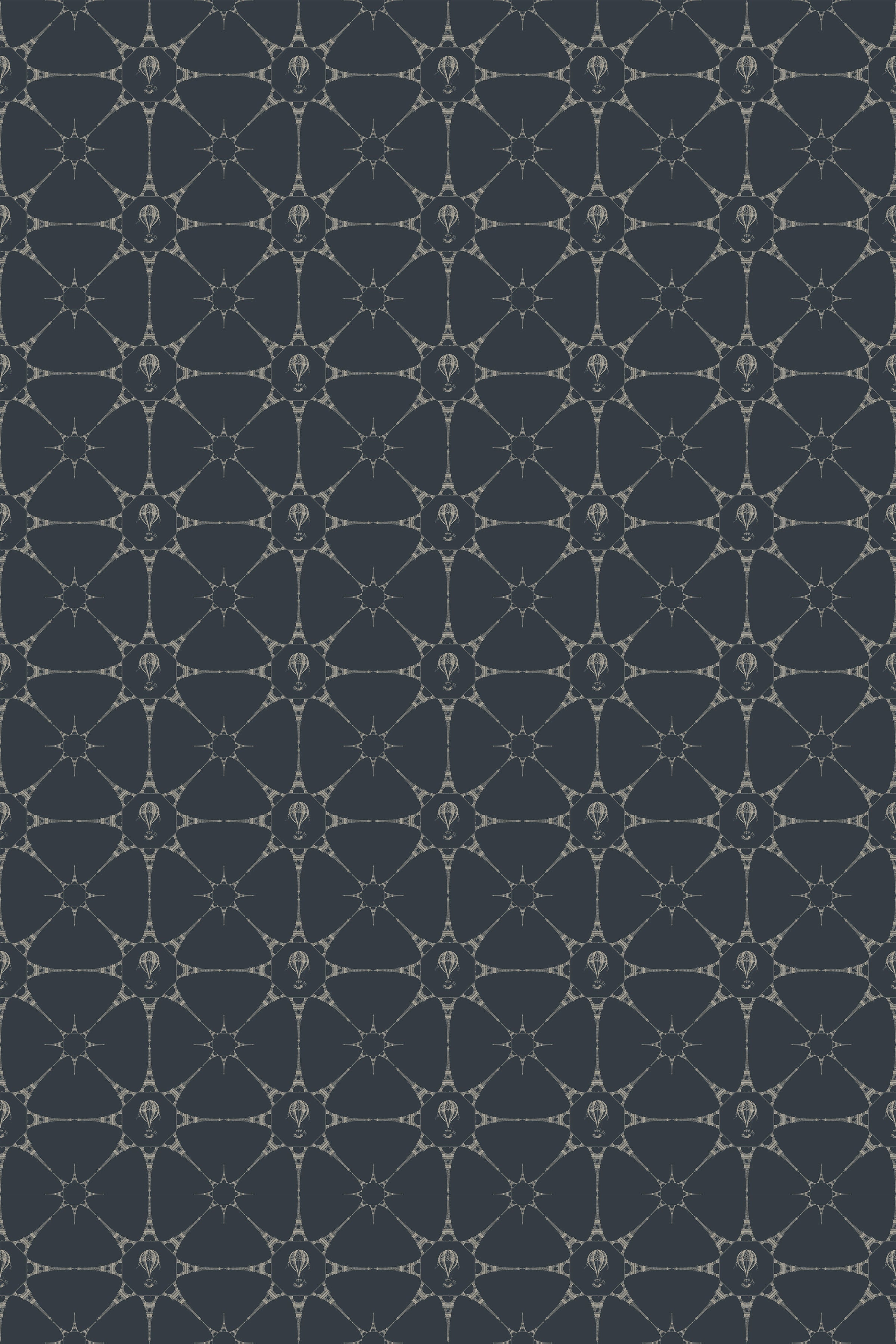 Eiffel Tower Stars / Navy