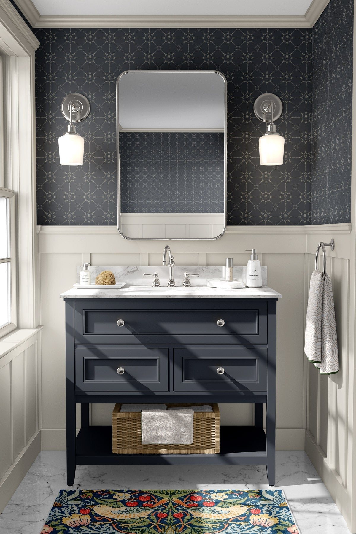 Eiffel Tower Stars / Navy