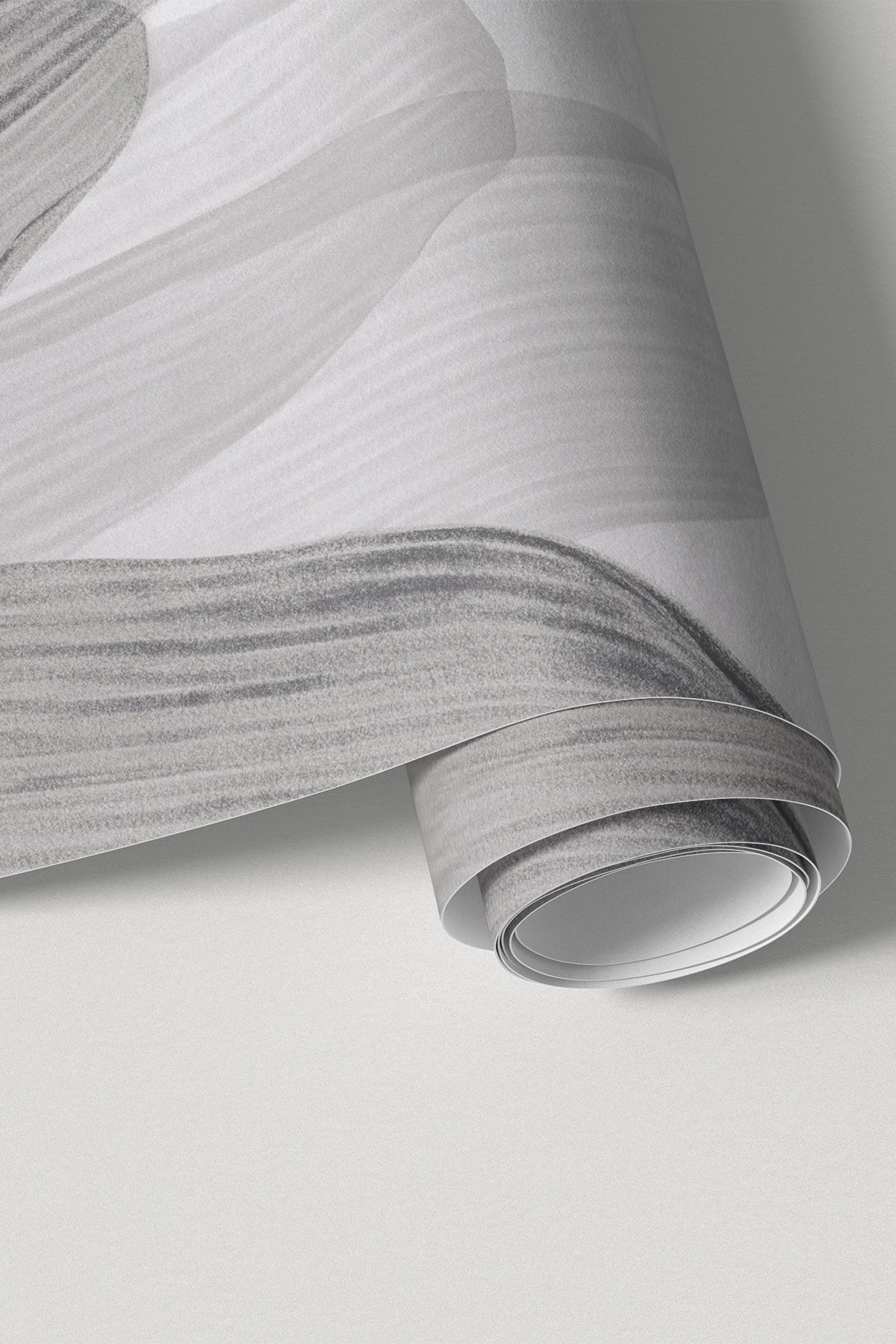 Roll of wallpaper featuring Elowen / Graphite wall mural
