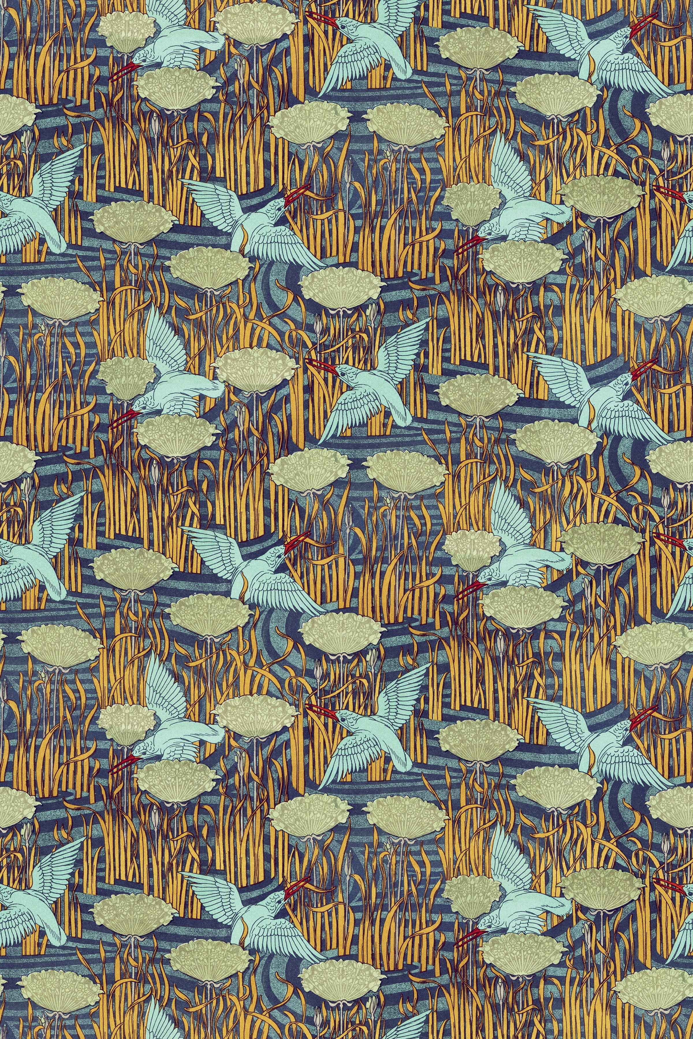 Kingfisher Above Water / Blue