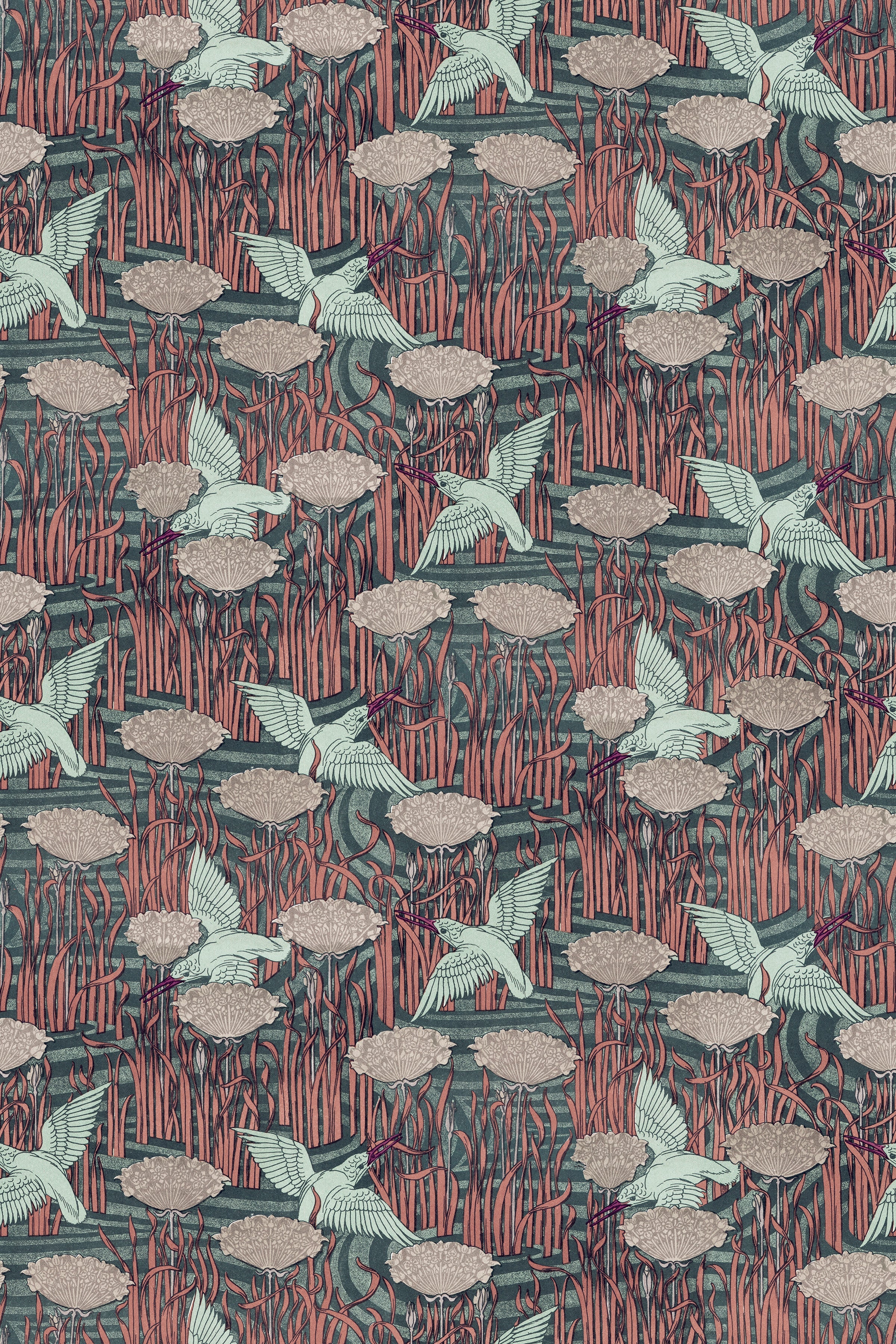 Kingfisher Above Water / Teal