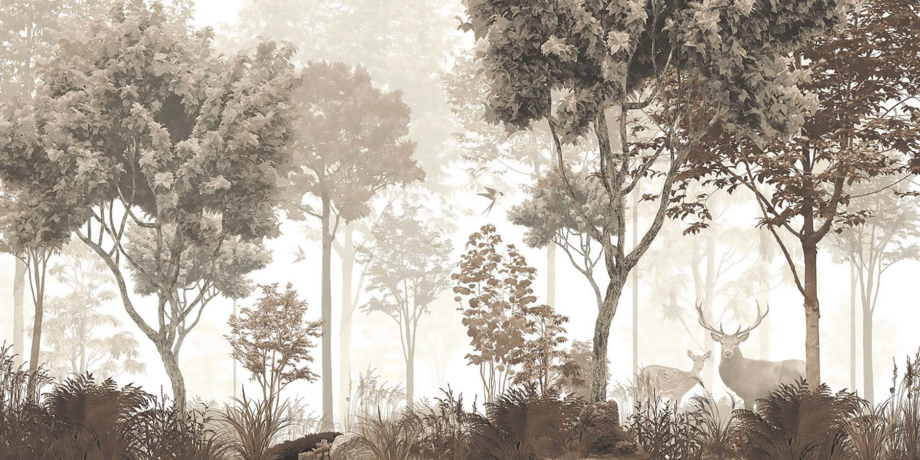 Majestic Deer Forest Wall Mural Wall Mural