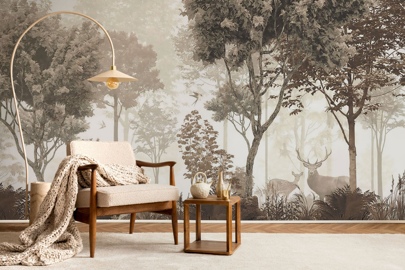 Majestic Deer Forest Wall Mural Wall Mural