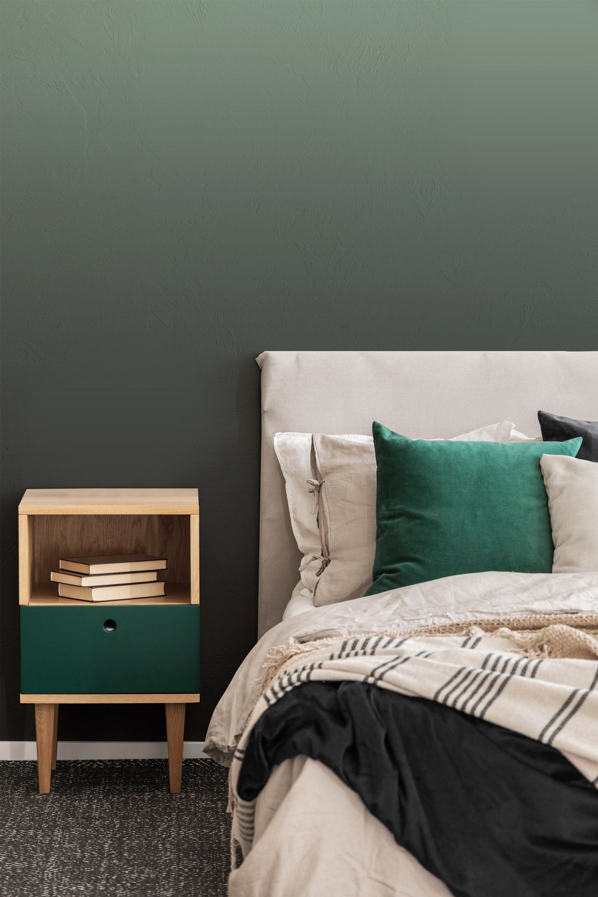 Mint Chocolate Chip wallpaper in a bedroom